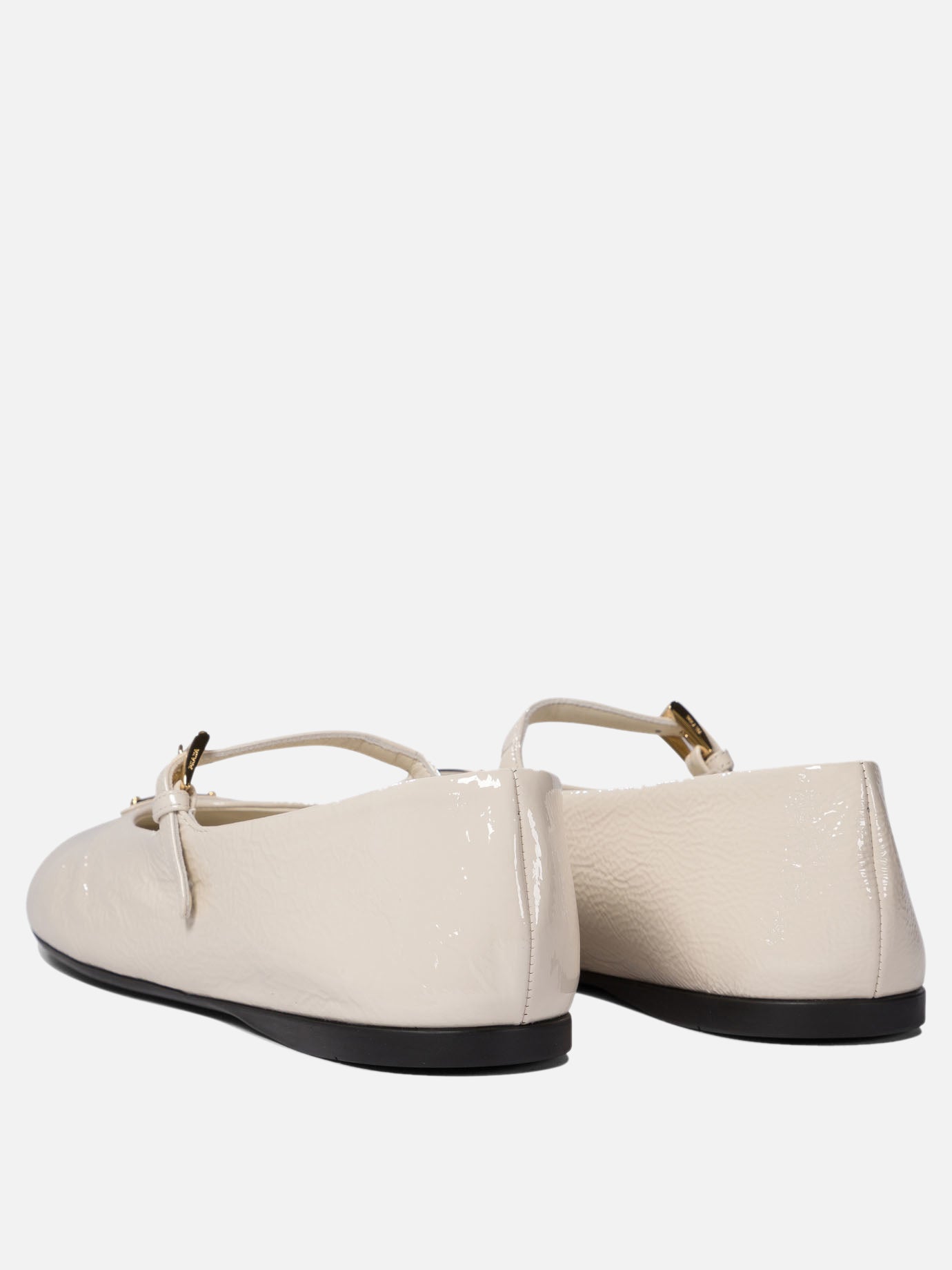 Mary Jane ballet flats 100% lamb leather - 100% rubber  White - Prada Women | PDP | VIETTI Online Store | thumbnail_4