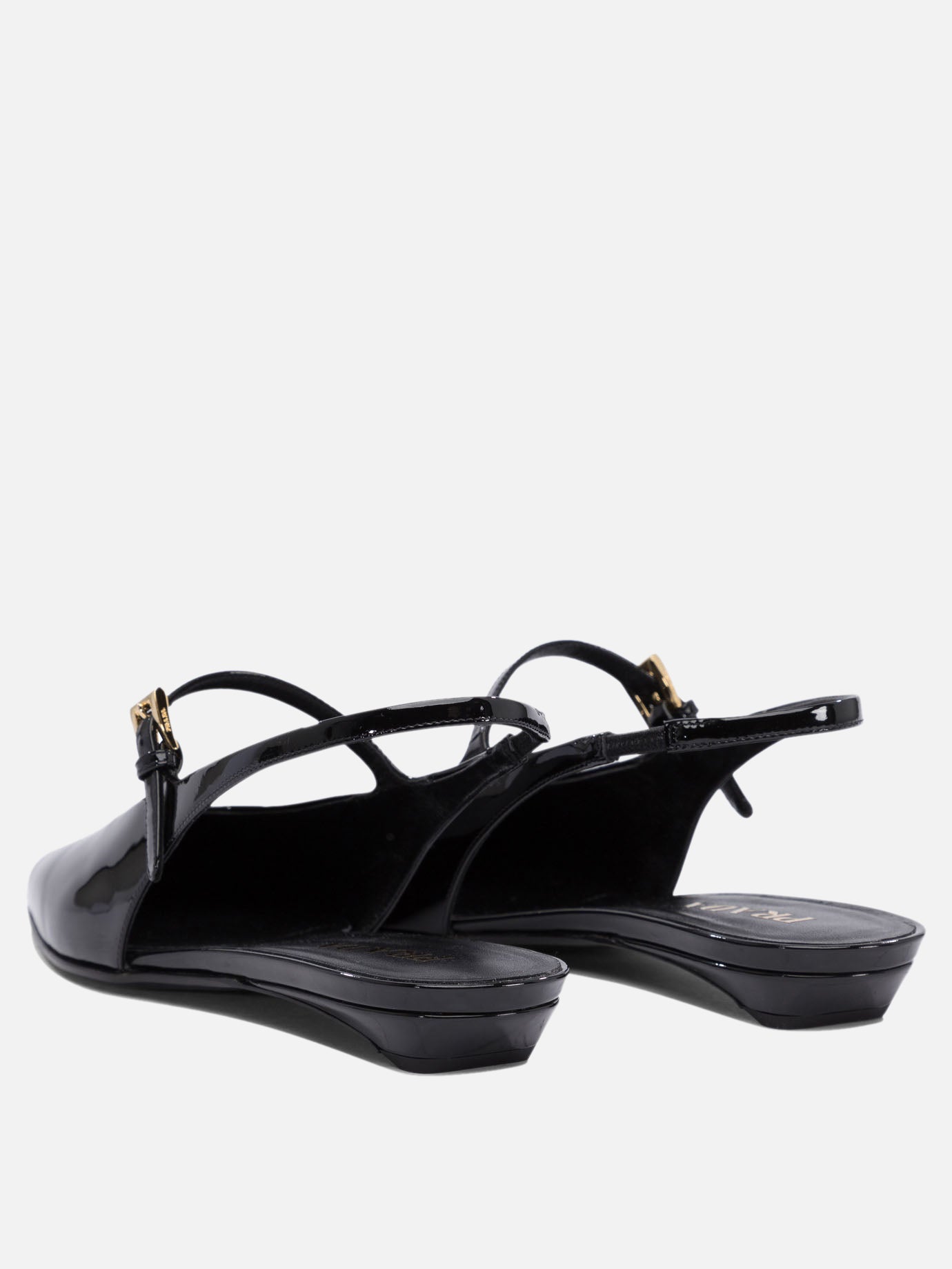 Flat sandals 100% calf leather - 100% leather  Black - Prada Women | PDP | VIETTI Online Store | thumbnail_4