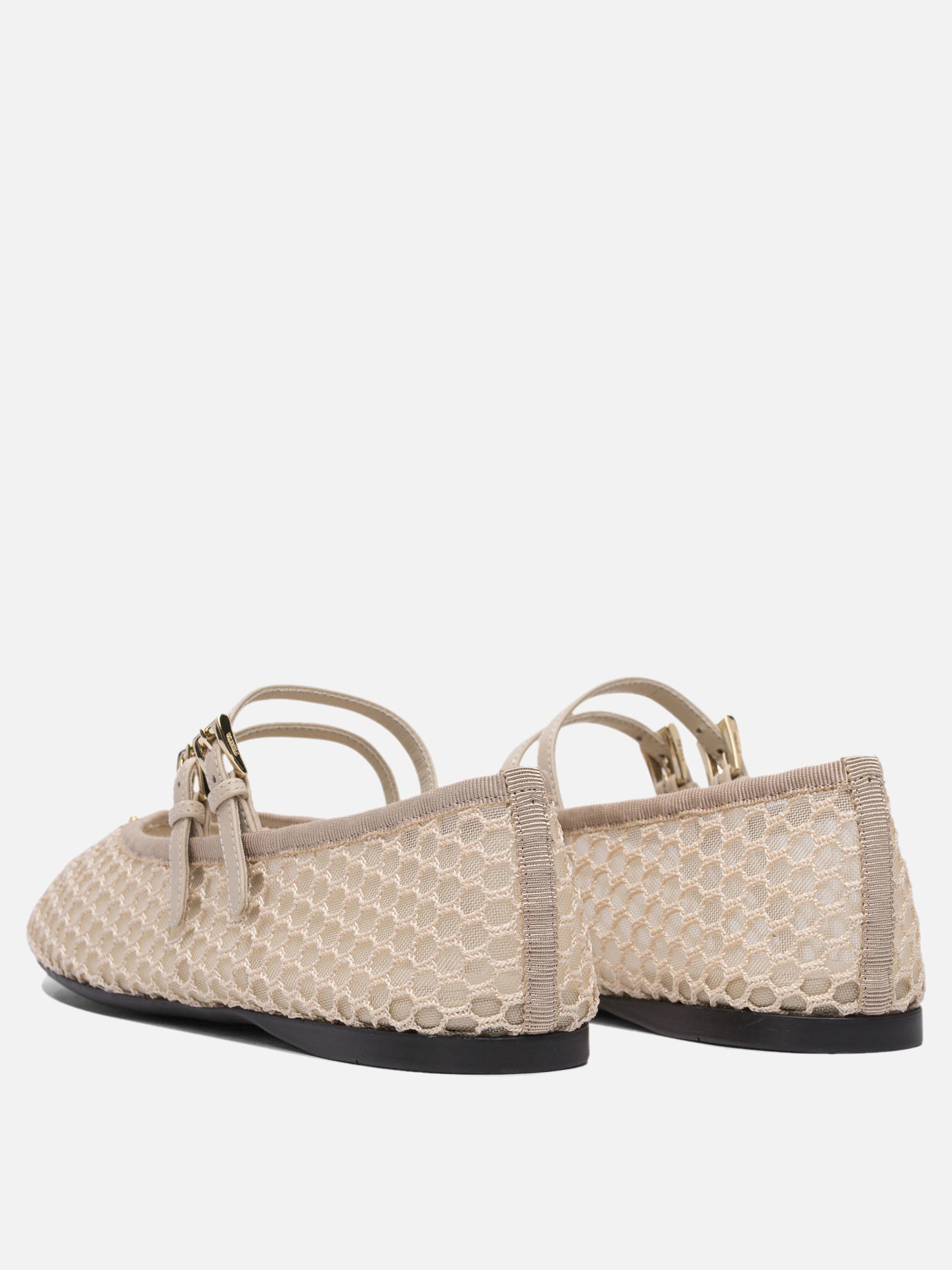 Mary Jane ballet flats 100% polyamide - 100% leather  Pink - Prada Women | PDP | VIETTI Online Store | thumbnail_4