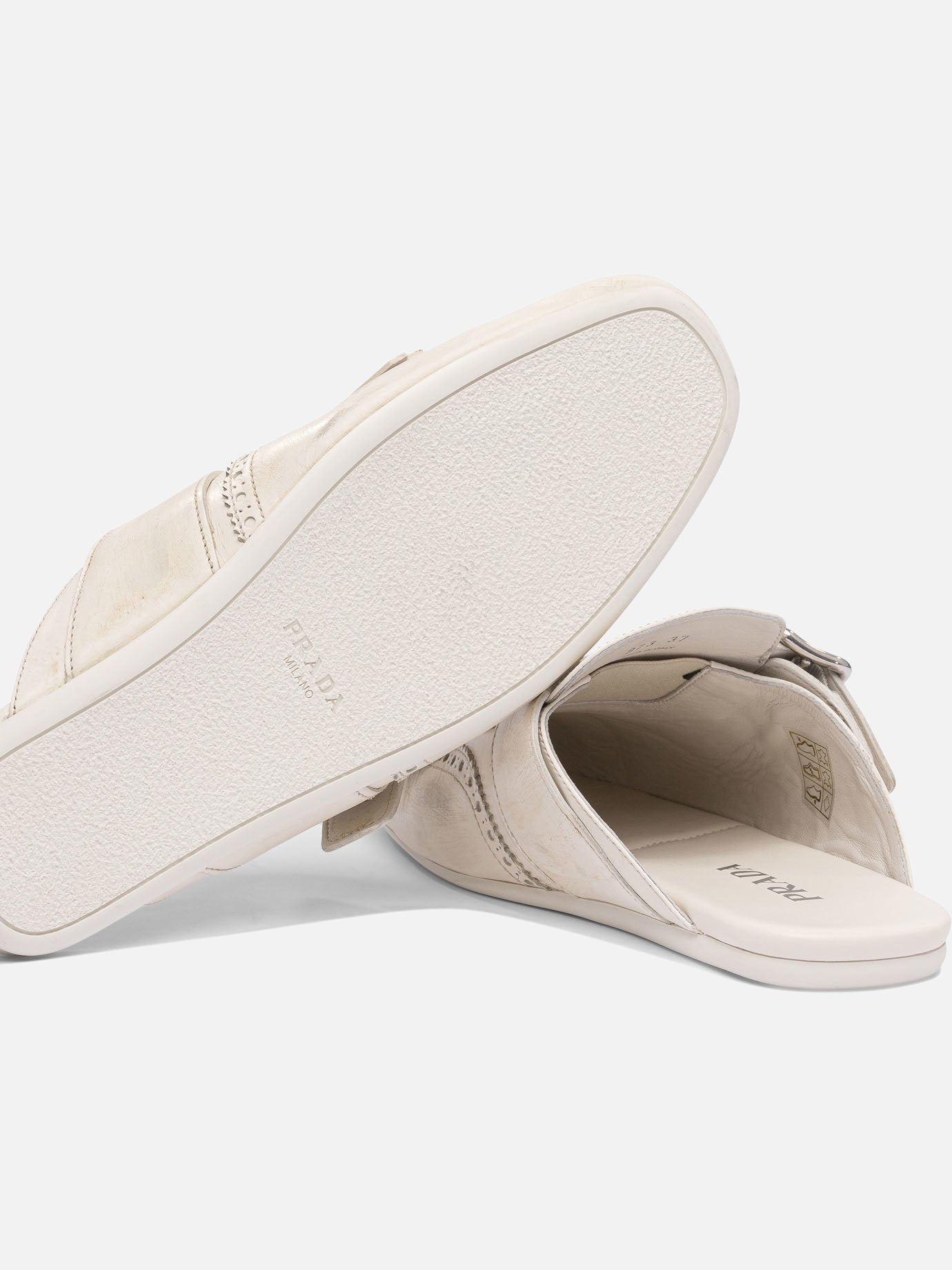 Prada &quot;Shuffle&quot; sabot 16748293_37½ Beige thumbnail_5
