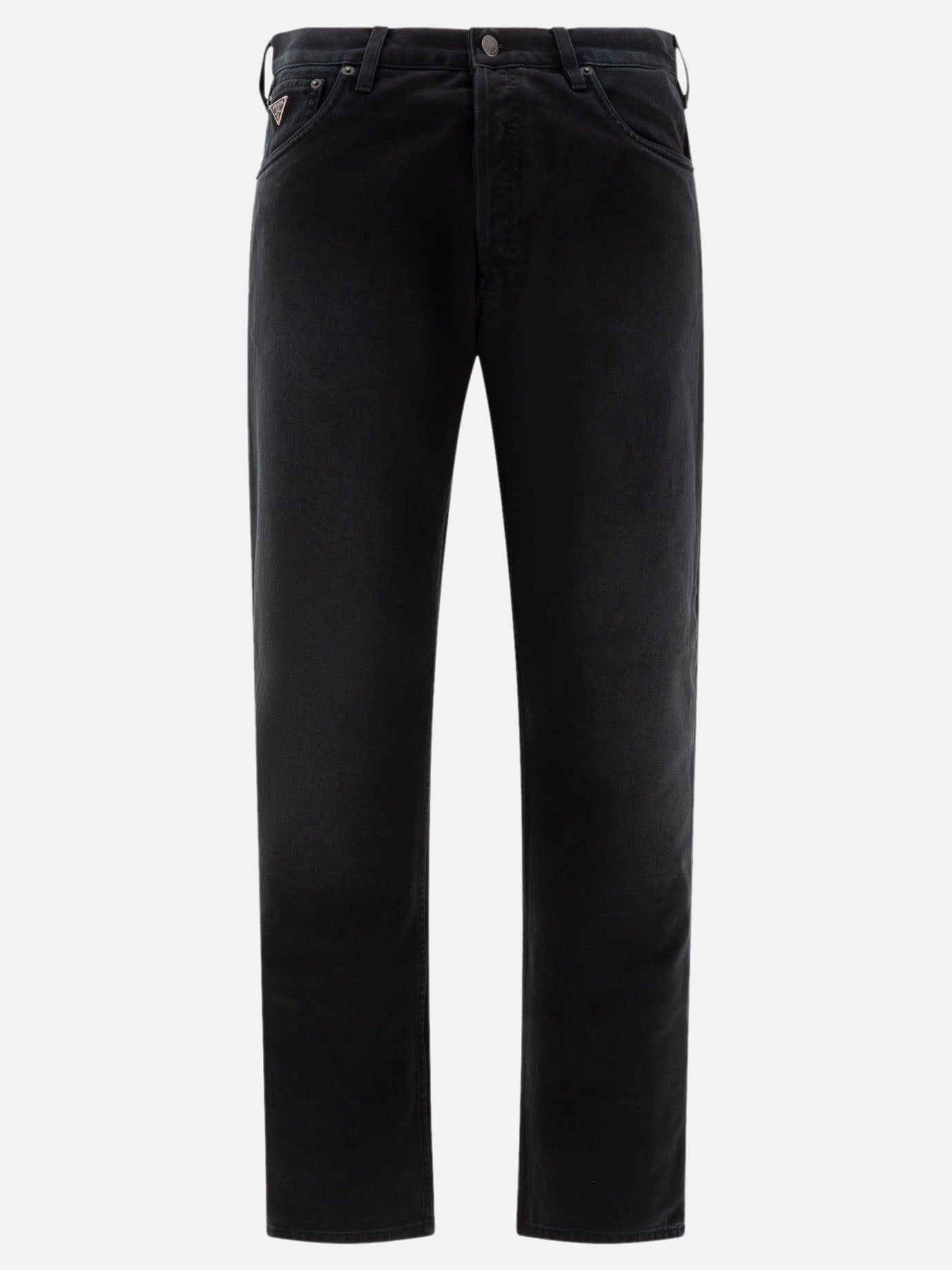 Straight-leg jeans Logo  Black - Prada Men | PDP | VIETTI Online Store | thumbnail