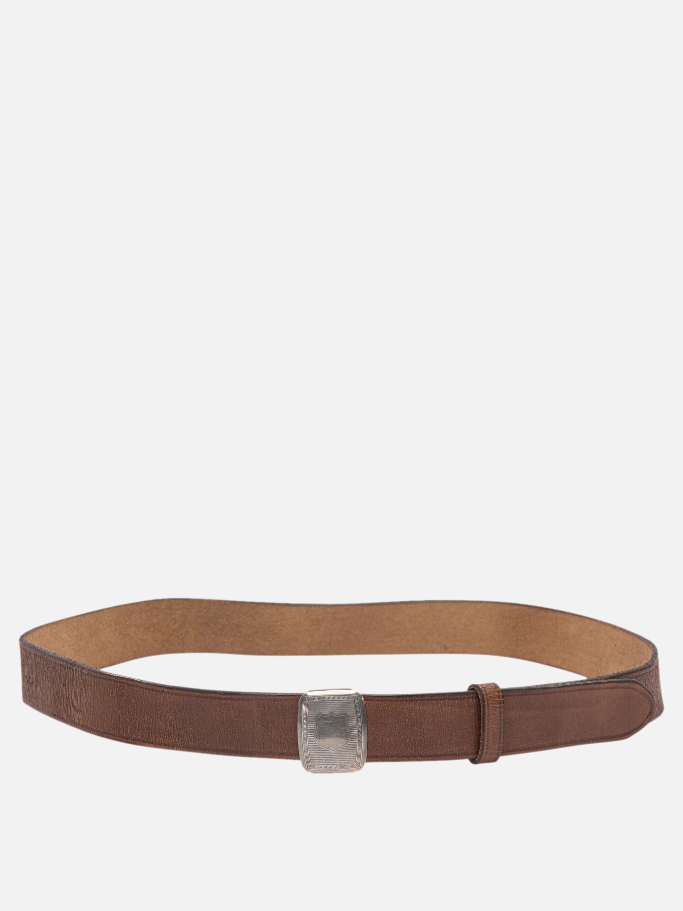 RRL by Ralph Lauren Leather belt with slider buckle 18188519_34 Brown thumbnail_1