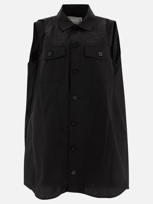 Sacai Shirt dress 11126571_1 Black 1