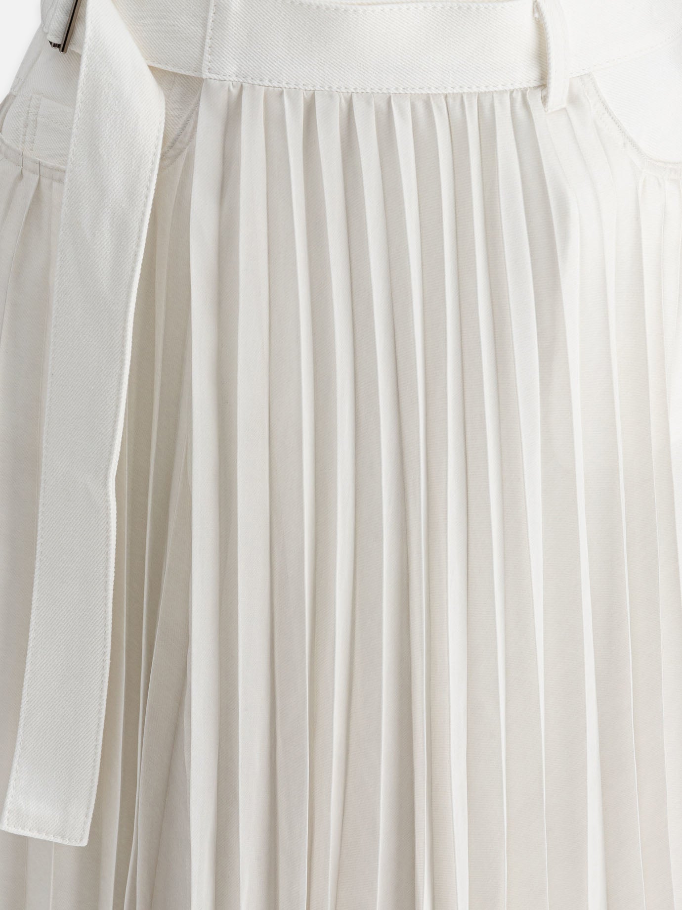 Long skirts Solid colour  White - Sacai Women | PDP | VIETTI Online Store | thumbnail_3