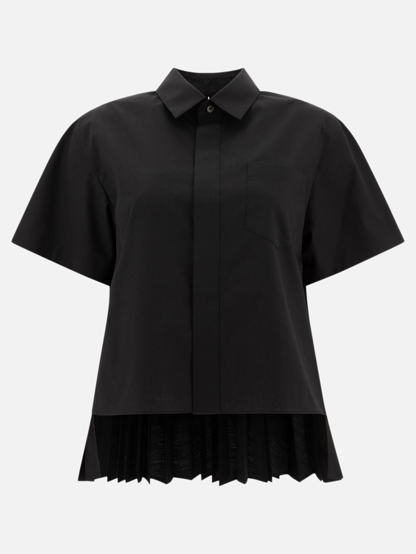 Casual shirts Solid colour  Black - Sacai Women | PDP | VIETTI Online Store | Zoom-Modal

