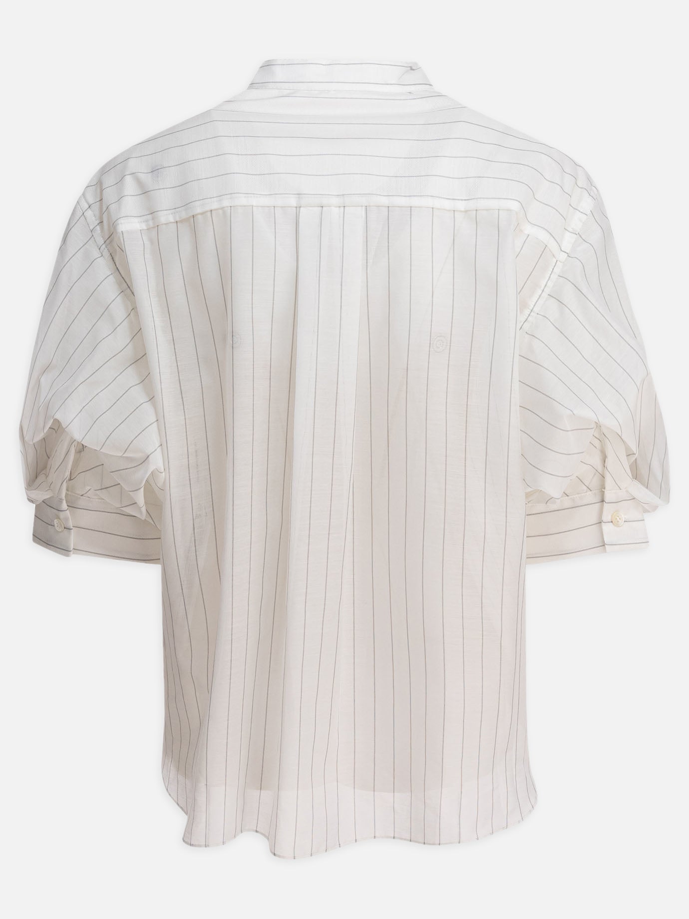 Sacai Spun organza and cotton jersey t-shirt 12213542_2 White thumbnail_2
