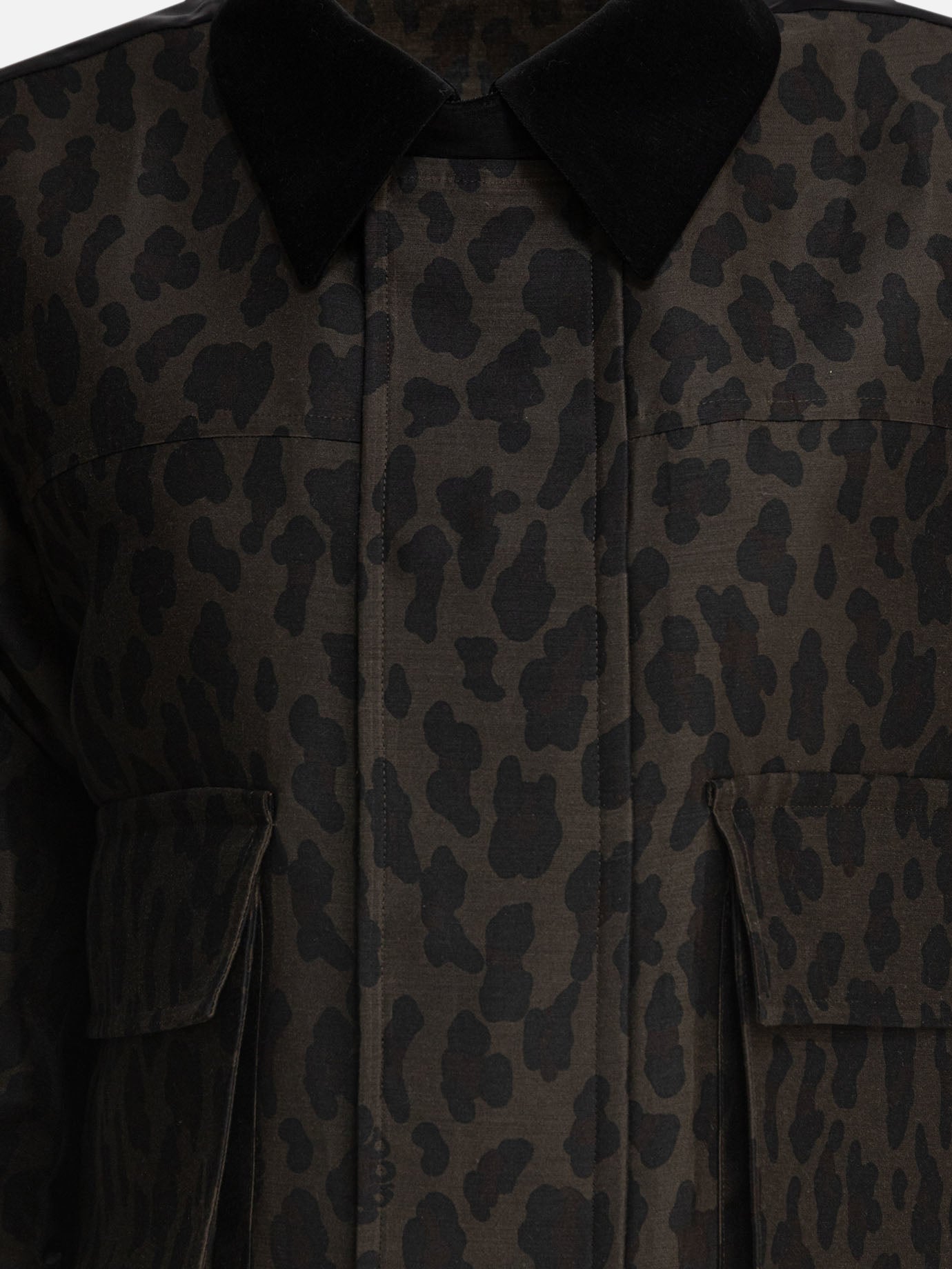 Quilted & Utility Jackets Animal print  Black - Sacai Women | PDP | VIETTI Online Store | Zoom-Modal_3
