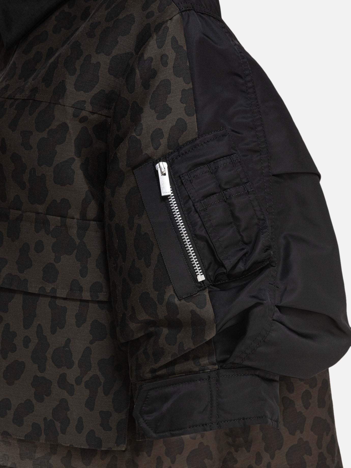 Quilted & Utility Jackets Animal print  Black - Sacai Women | PDP | VIETTI Online Store | thumbnail_4