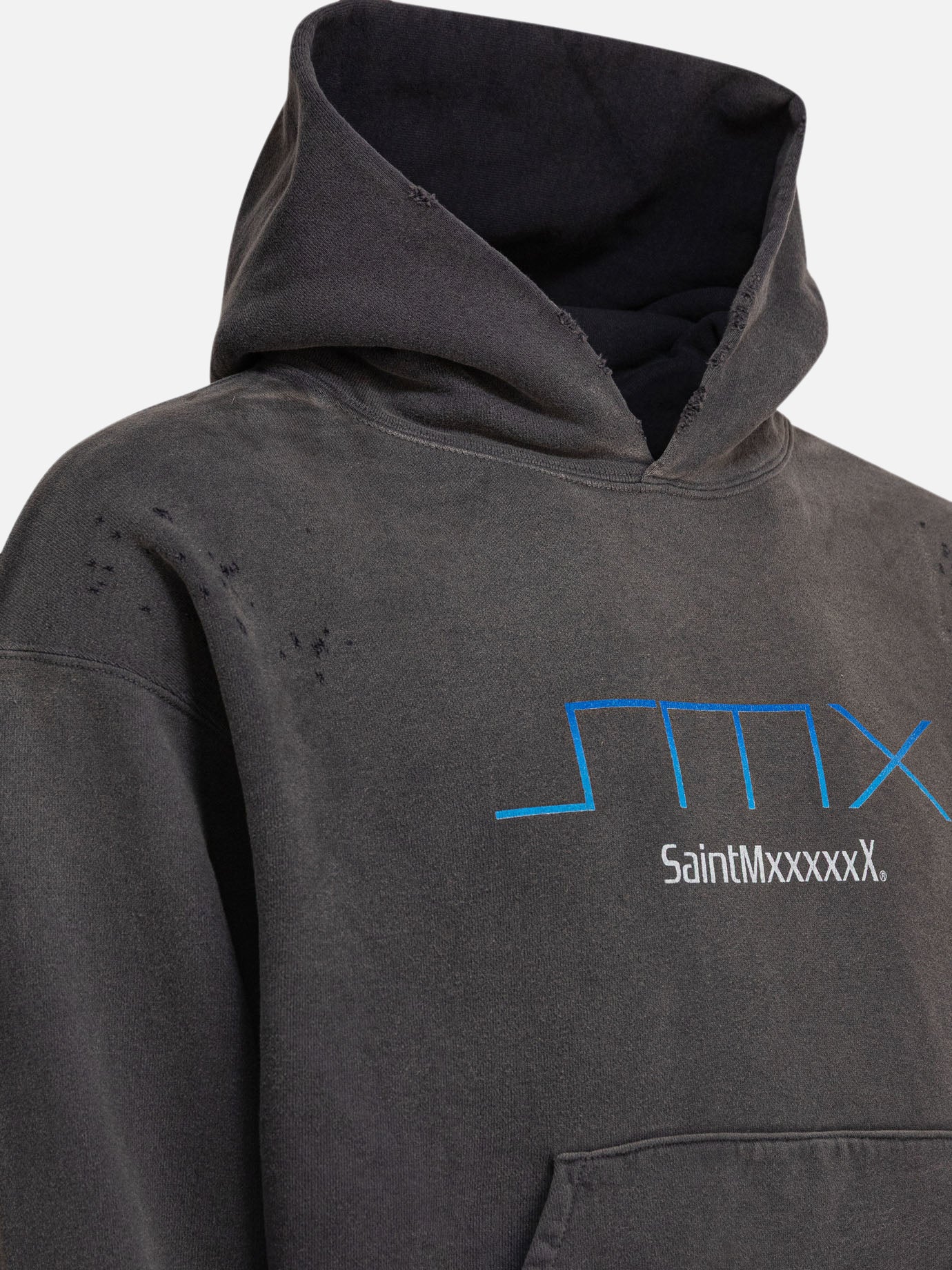 Hoodies Logo  Black - ©SAINT M×××××× Men | PDP | VIETTI Online Store | thumbnail_4