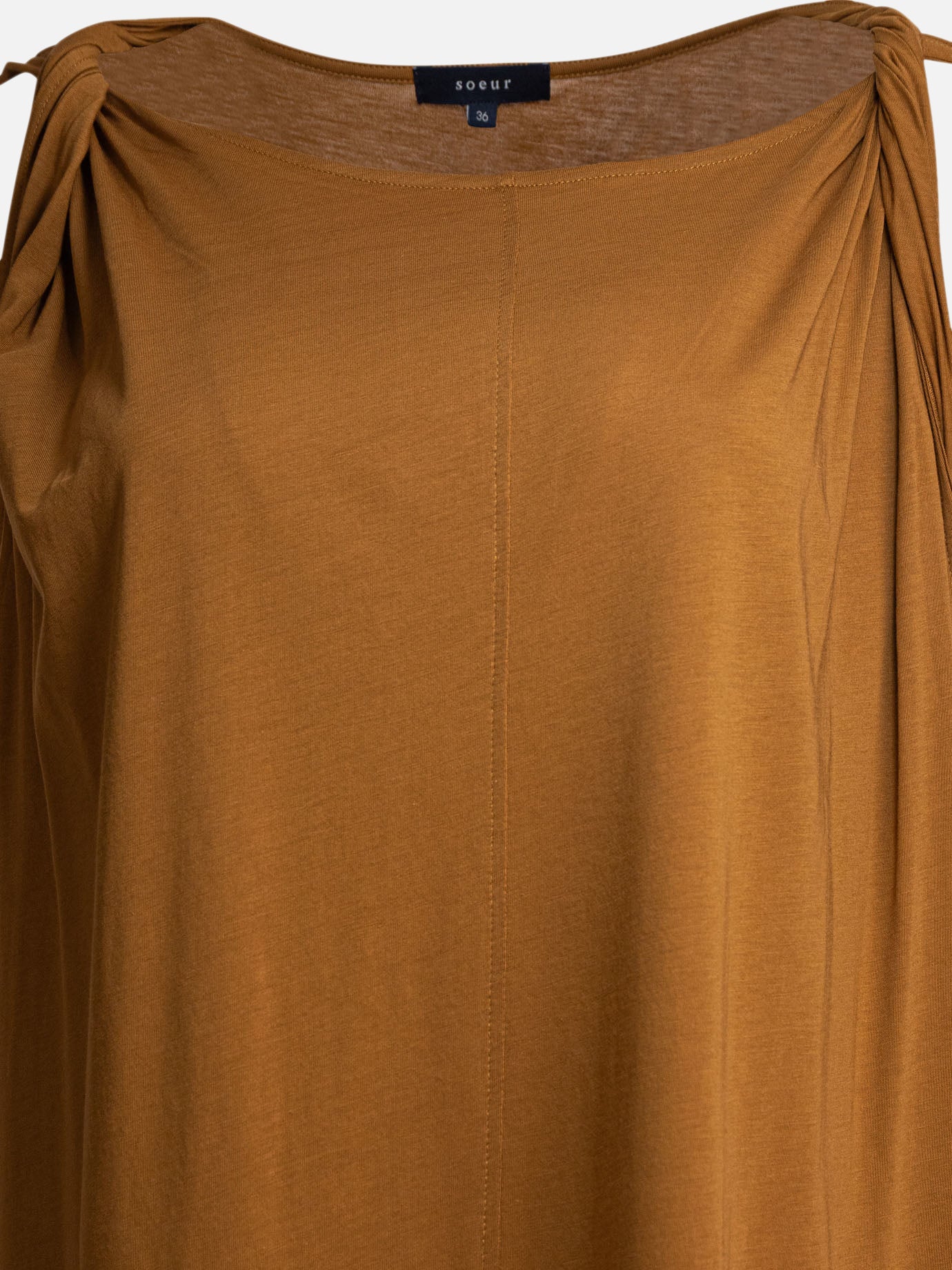 Long dresses Solid colour  Brown - Soeur Women | PDP | VIETTI Online Store | thumbnail_3