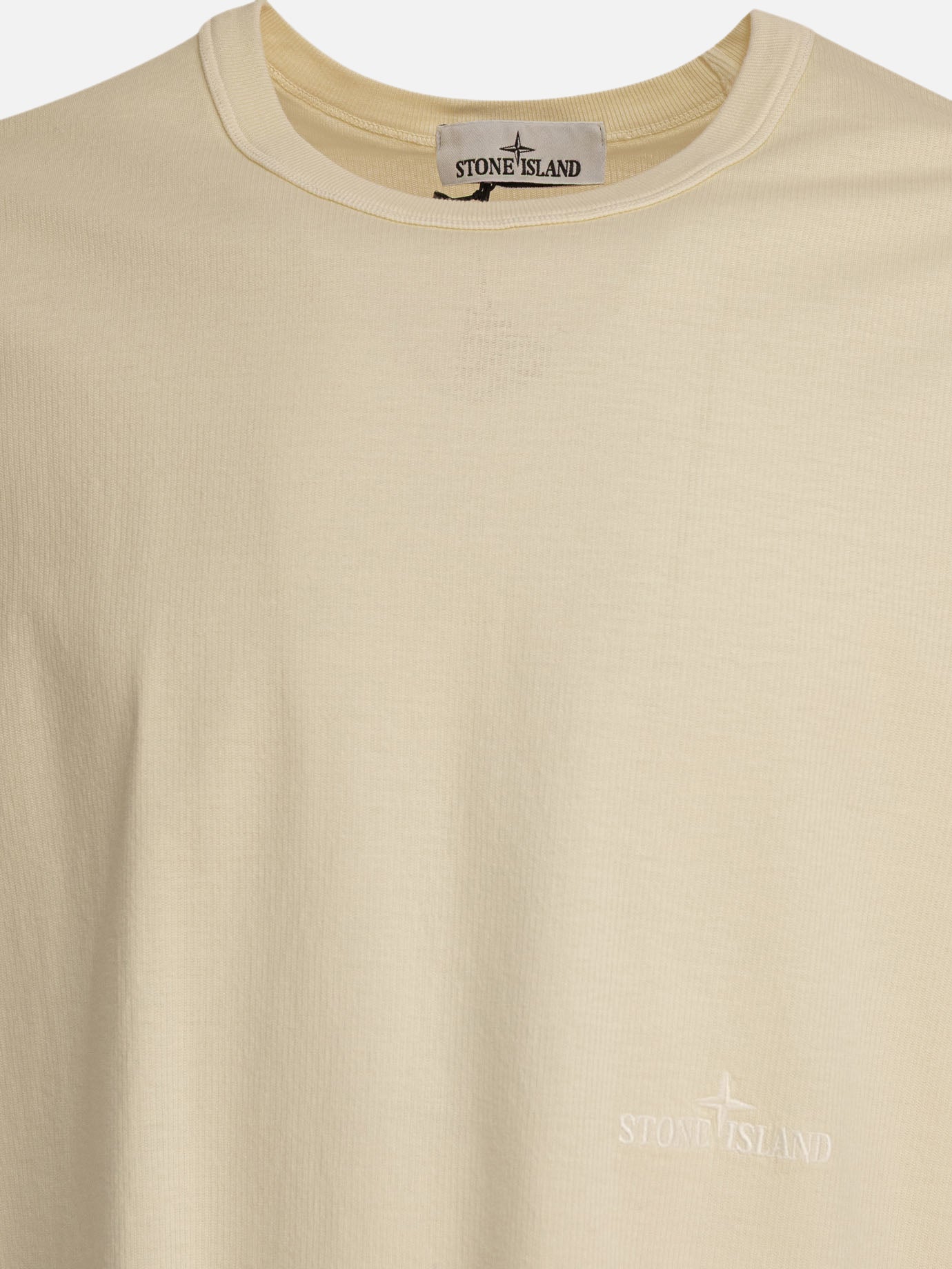 Crewneck t-shirts Logo  Beige - Stone Island Men | PDP | VIETTI Online Store | Zoom-Modal_3
