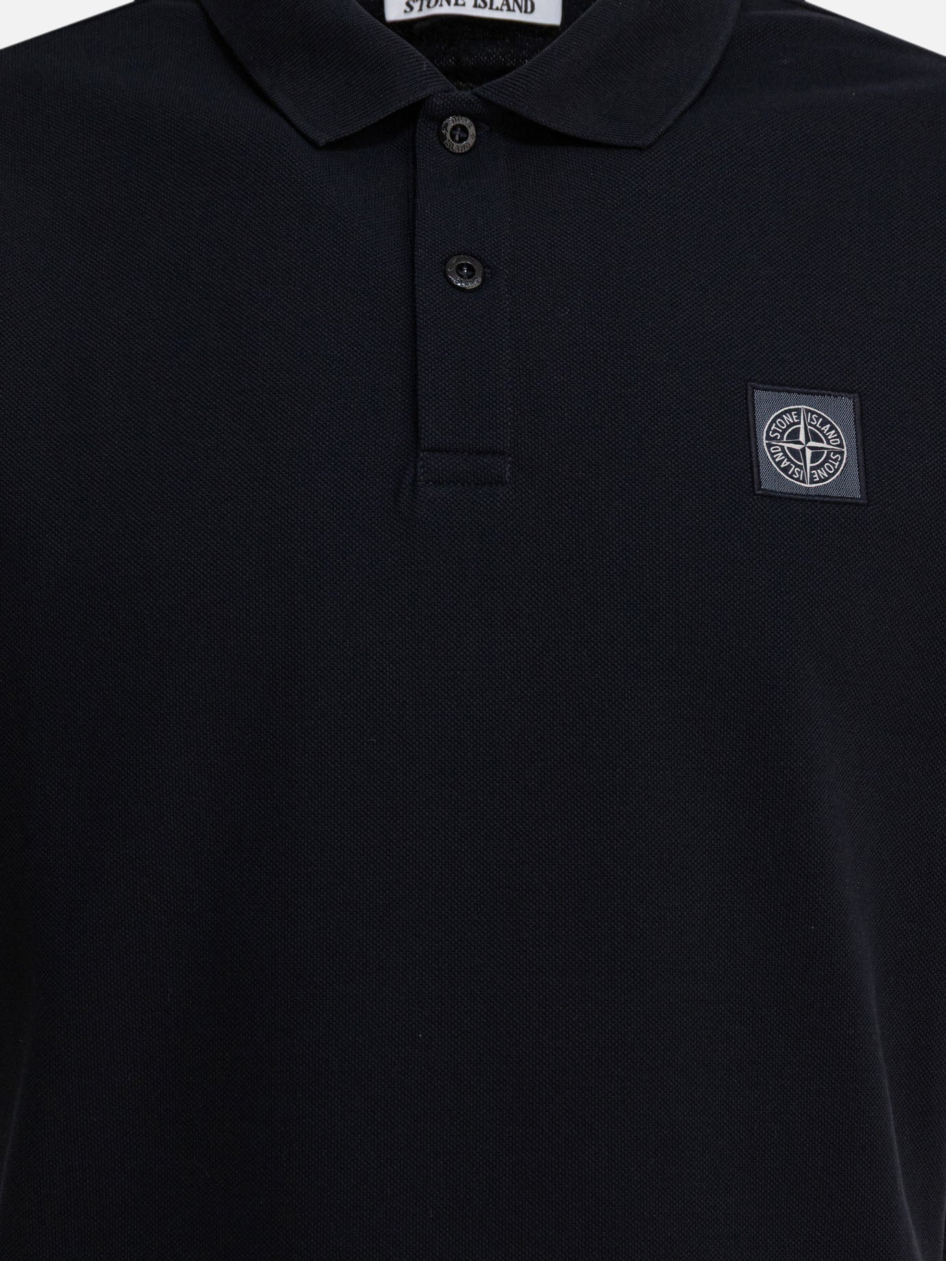 Polo shirts with buttons Logo  Blue - Stone Island Men | PDP | VIETTI Online Store | thumbnail_3