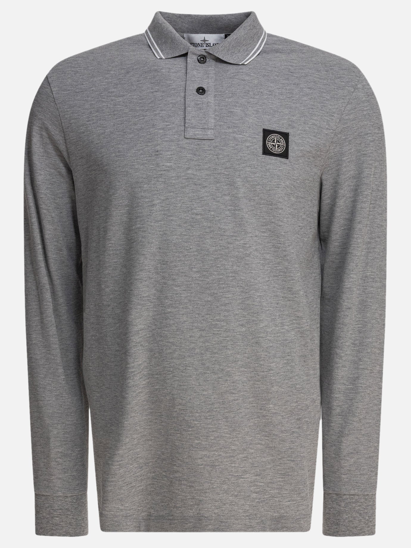 Polo shirts with buttons Logo  Grey - Stone Island Men | PDP | VIETTI Online Store | Zoom-Modal
