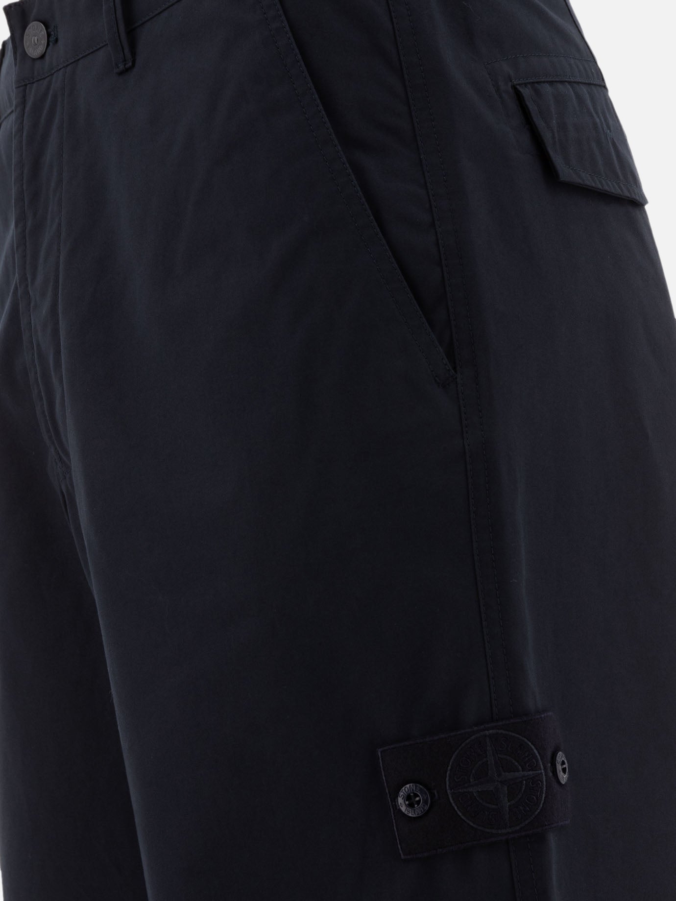 Leisure trousers Logo  Blue - Stone Island Men | PDP | VIETTI Online Store | thumbnail_4