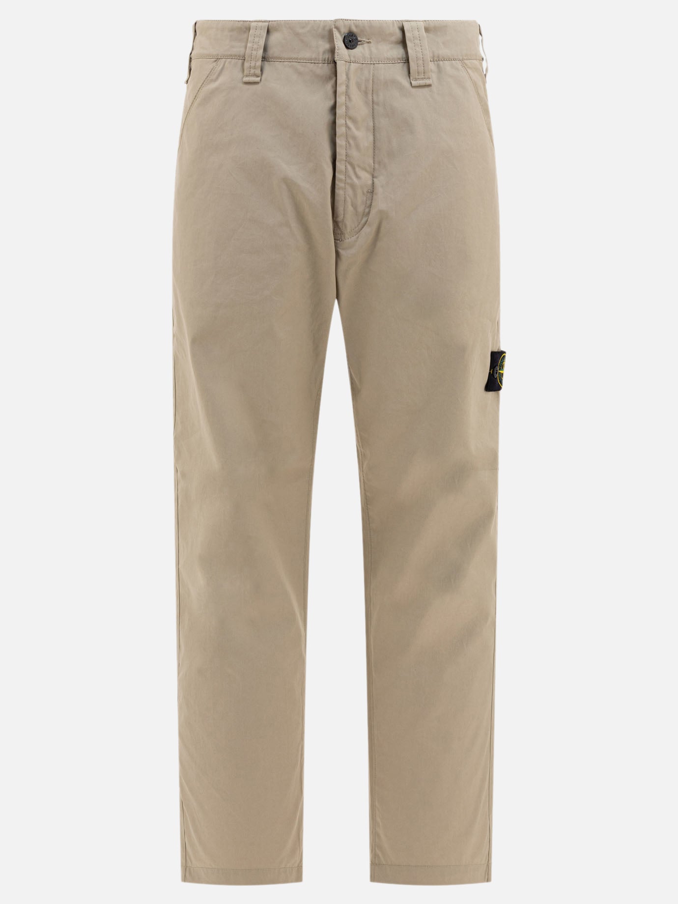 Leisure trousers Logo  Beige - Stone Island Men | PDP | VIETTI Online Store | thumbnail