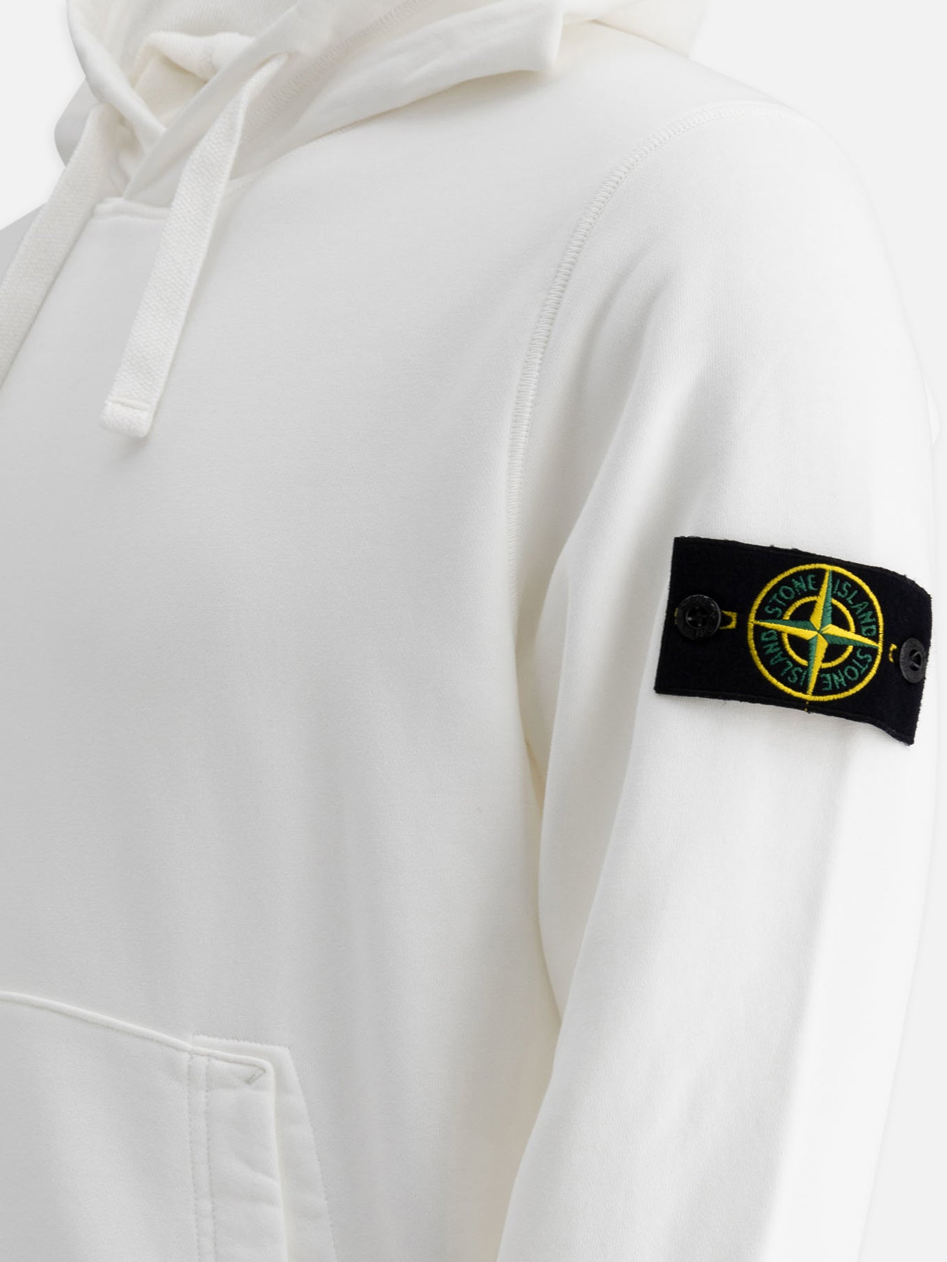 Hoodies Logo  White - Stone Island Men | PDP | VIETTI Online Store | thumbnail_4