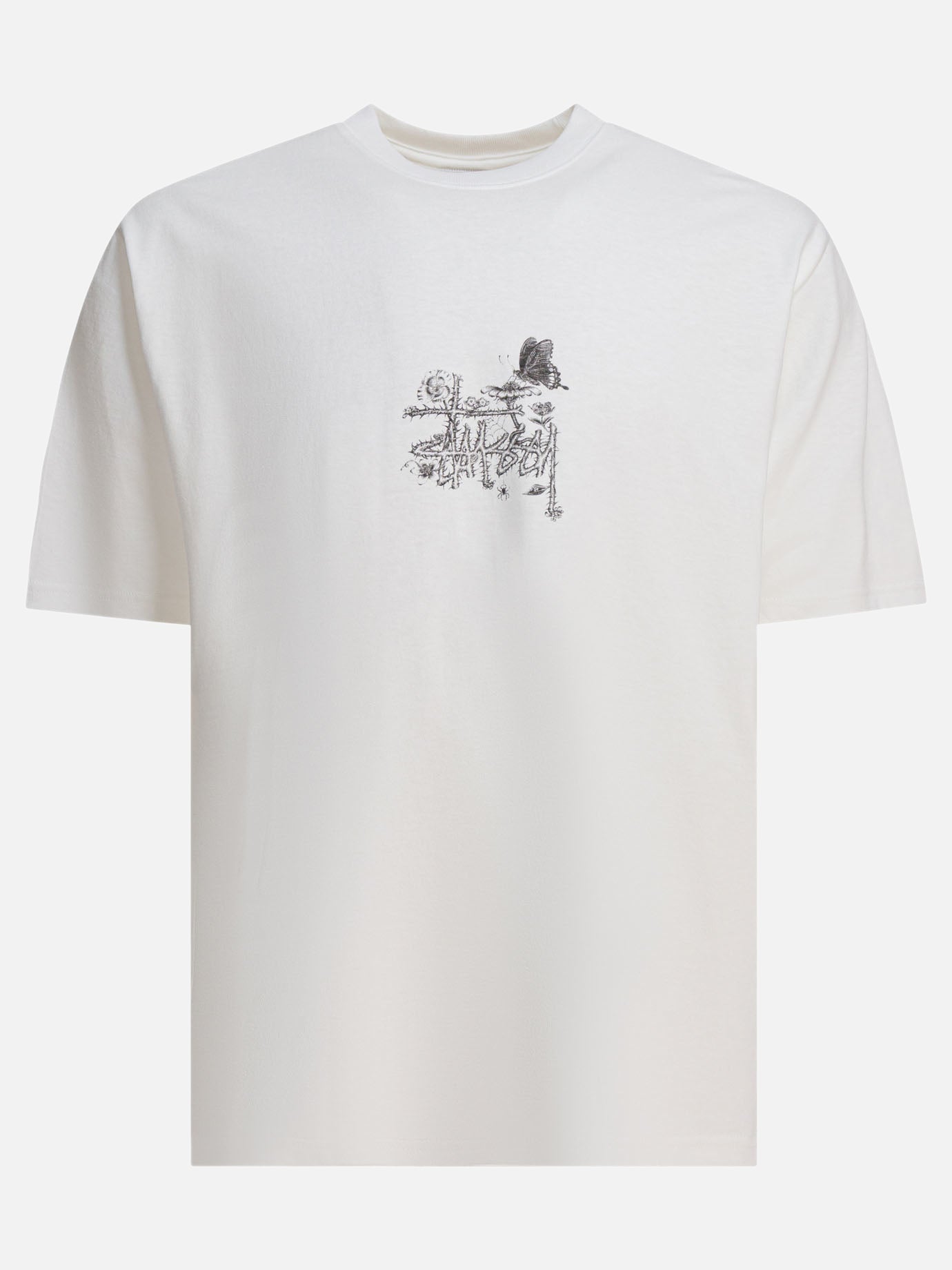 Crewneck t-shirts Logo  White - Stüssy Men | PDP | VIETTI Online Store | thumbnail