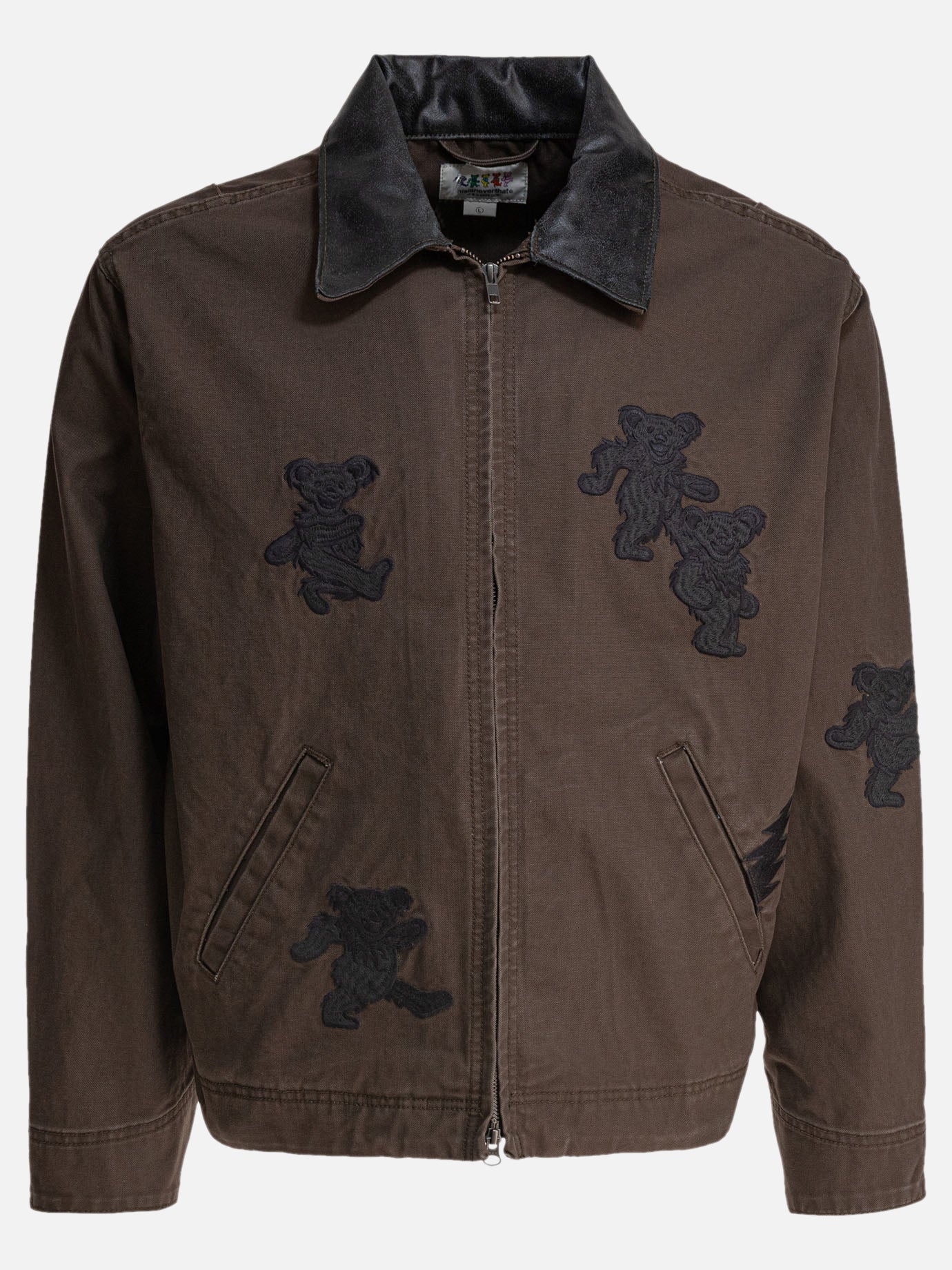 Overshirt jackets Embroidered  Brown - Thisisneverthat® Men | PDP | VIETTI Online Store | thumbnail