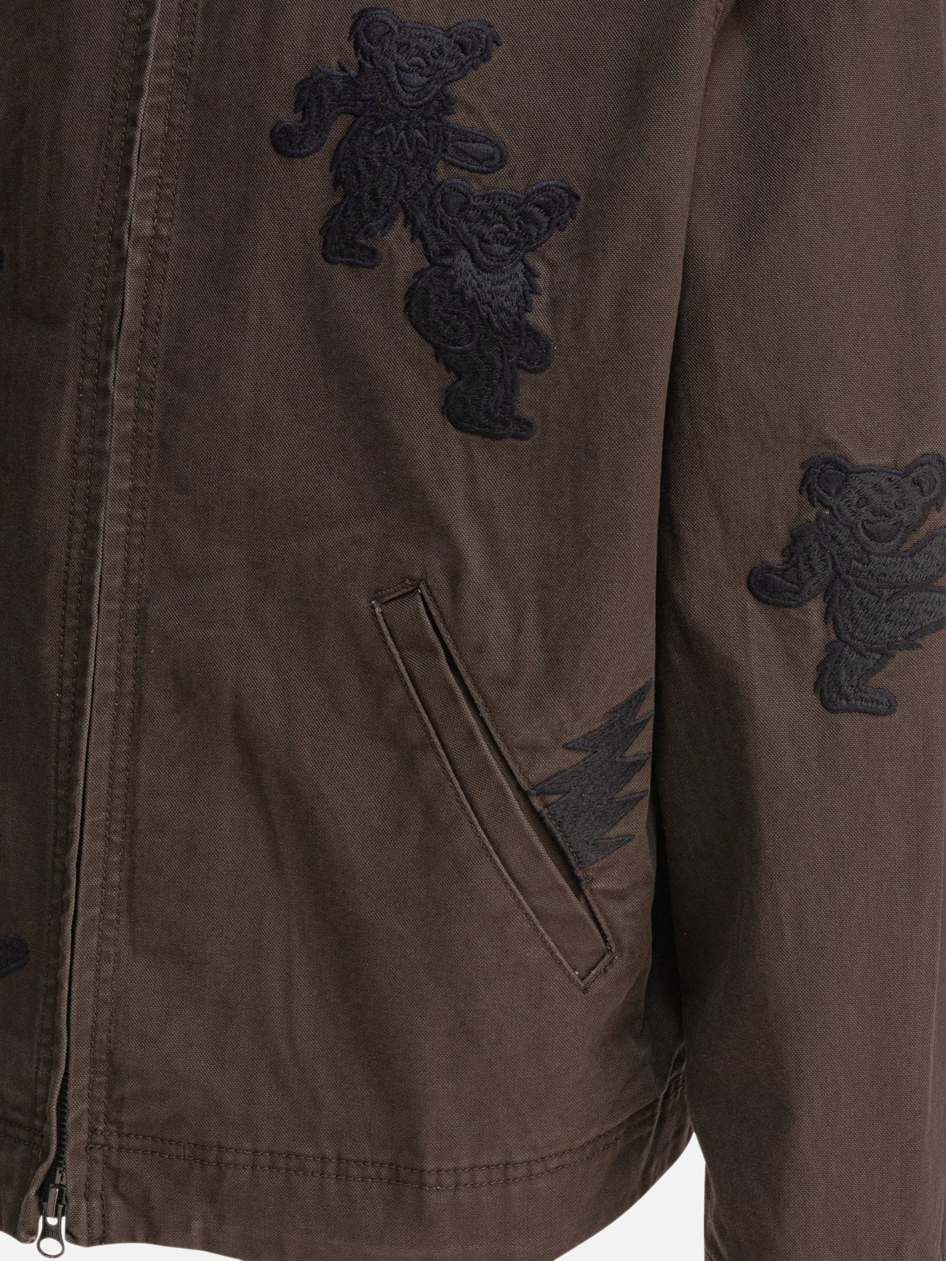 Overshirt jackets Embroidered  Brown - Thisisneverthat® Men | PDP | VIETTI Online Store | thumbnail_4