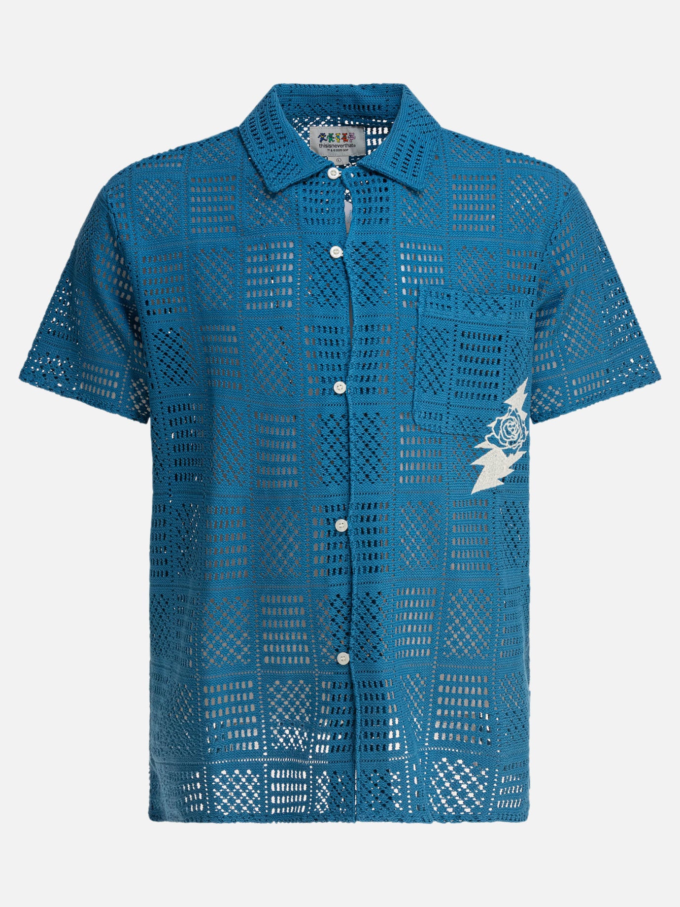 Casual shirts Embroidered  Blue - Thisisneverthat® Men | PDP | VIETTI Online Store | Zoom-Modal
