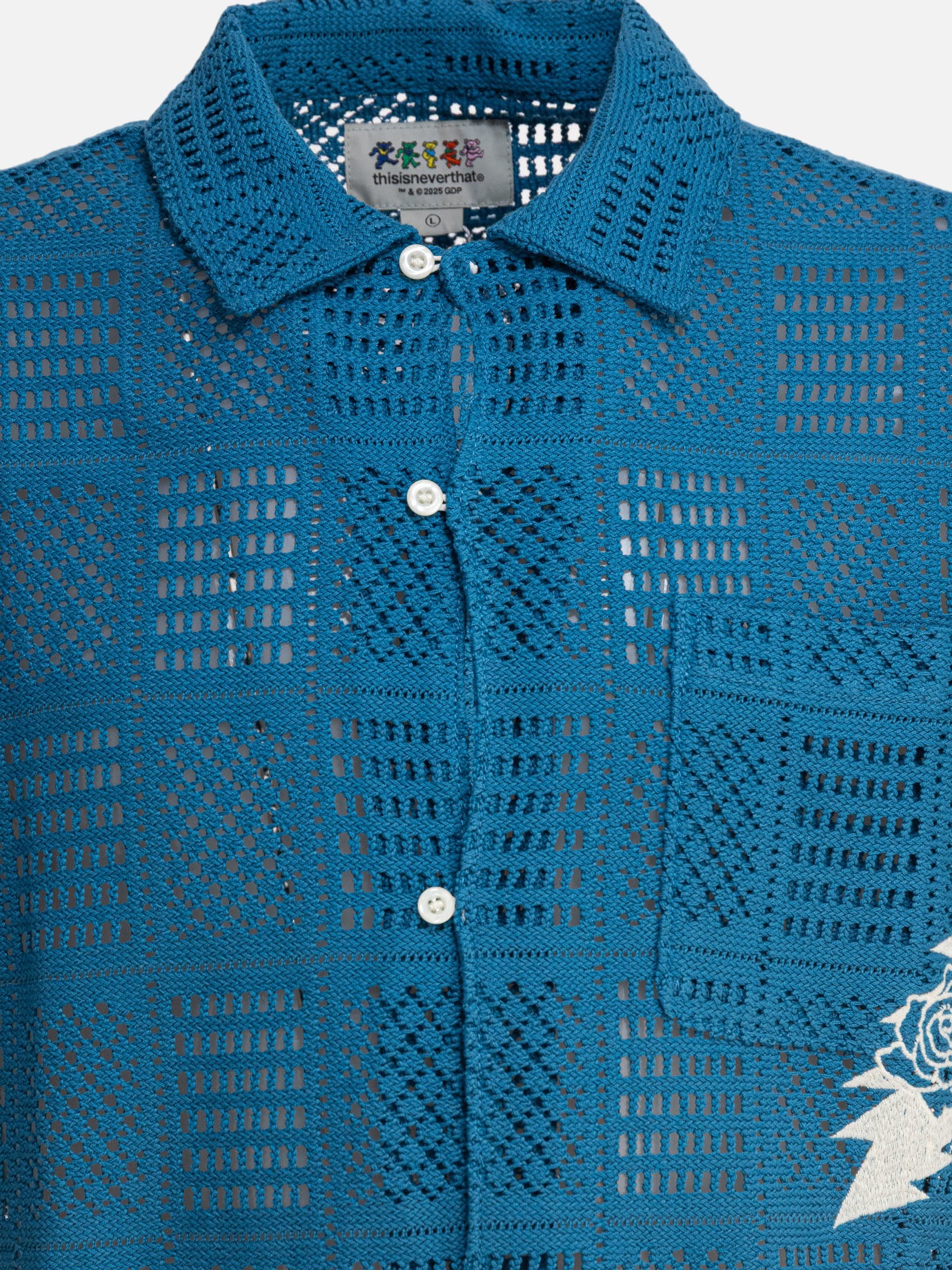 Casual shirts Embroidered  Blue - Thisisneverthat® Men | PDP | VIETTI Online Store | thumbnail_3