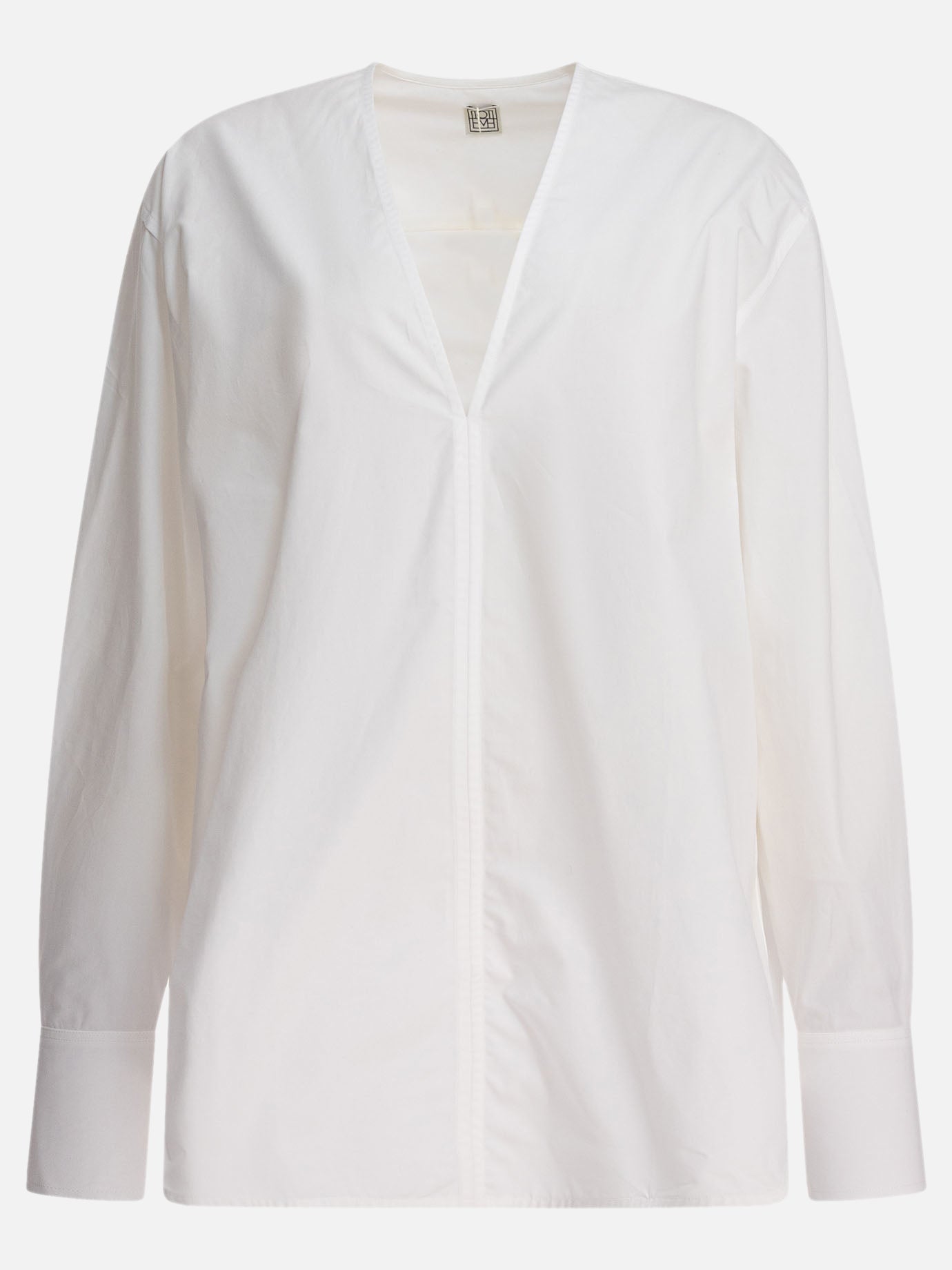 Toteme V-neck shirt 16535515_34 White thumbnail_1