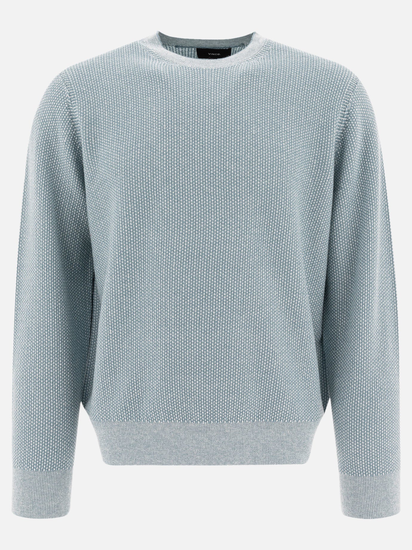 Crewneck sweaters Solid colour  Light blue - Vince Men | PDP | VIETTI Online Store | thumbnail