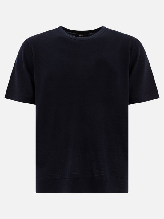 Crewneck t-shirts Solid colour  Blue - Vince Men | PLP | VIETTI Online Store 
