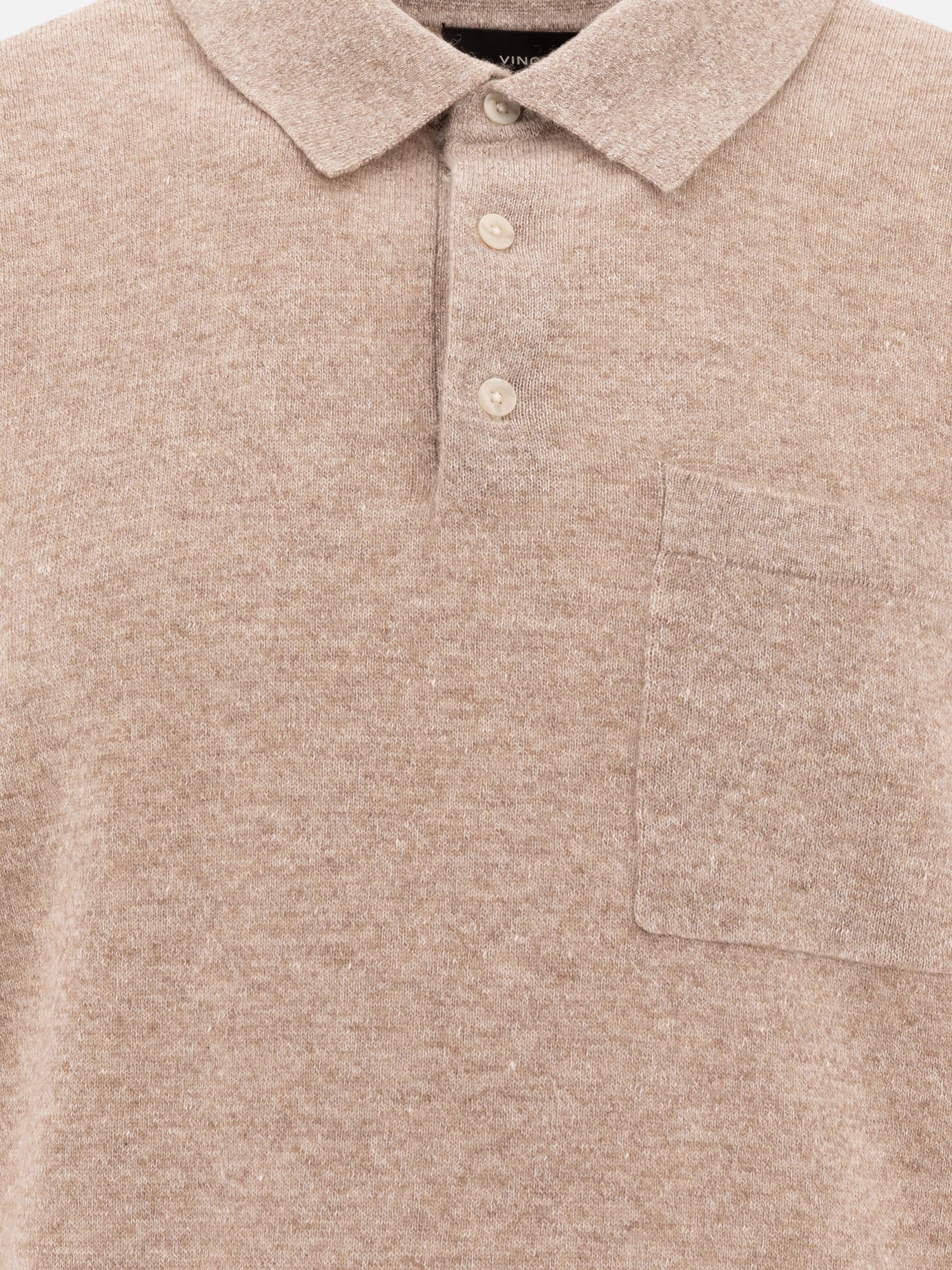 Polo shirts with buttons Solid colour  Beige - Vince Men | PDP | VIETTI Online Store | thumbnail_3