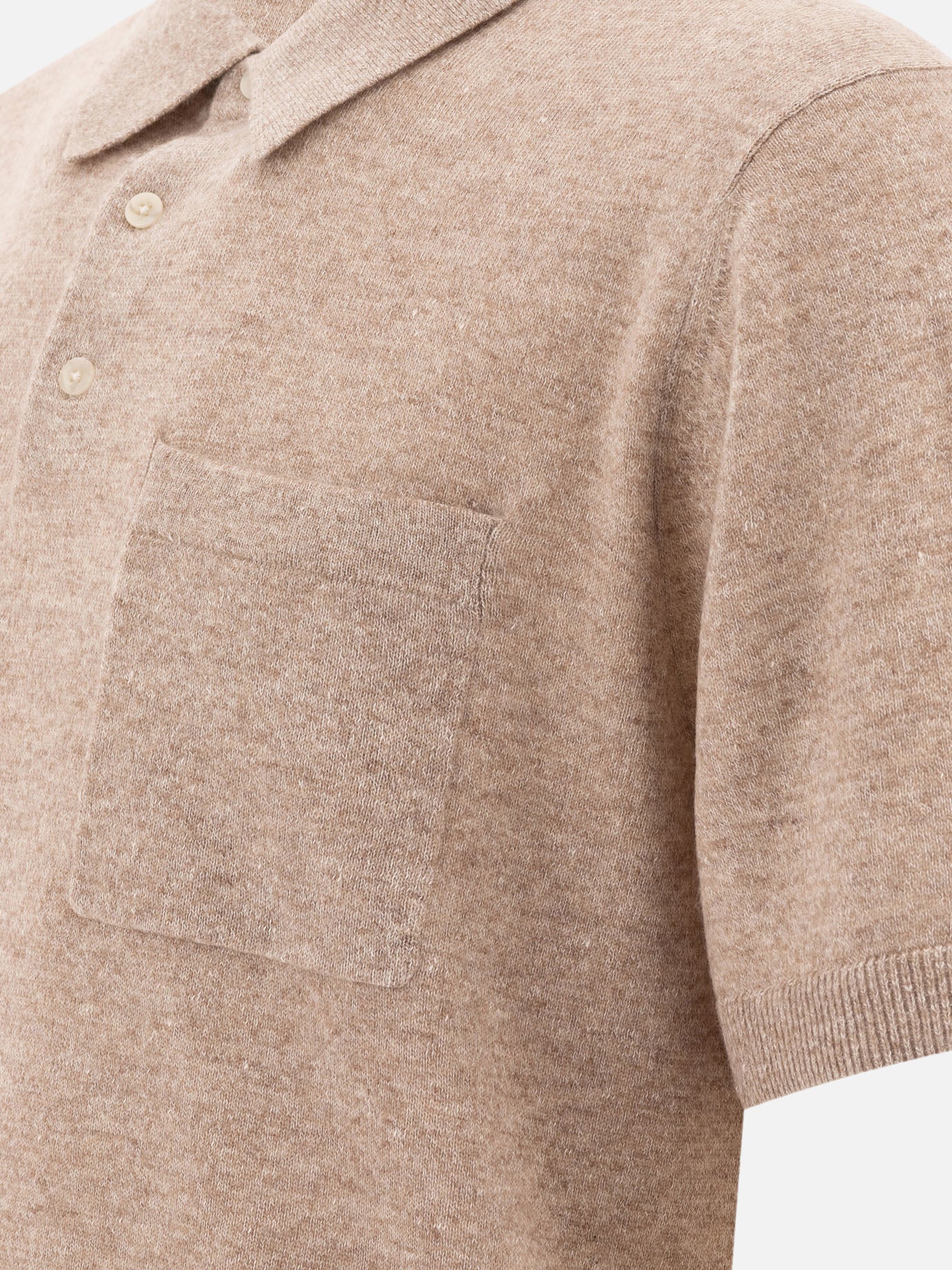 Polo shirts with buttons Solid colour  Beige - Vince Men | PDP | VIETTI Online Store | Zoom-Modal_4
