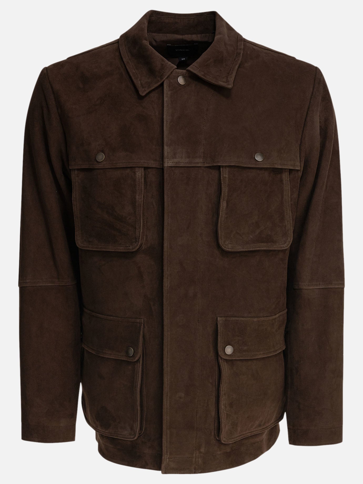 Leather jackets Solid colour  Brown - Vince Men | PDP | VIETTI Online Store | Zoom-Modal
