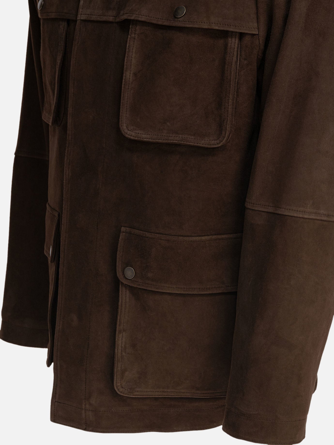Leather jackets Solid colour  Brown - Vince Men | PDP | VIETTI Online Store | Zoom-Modal_4
