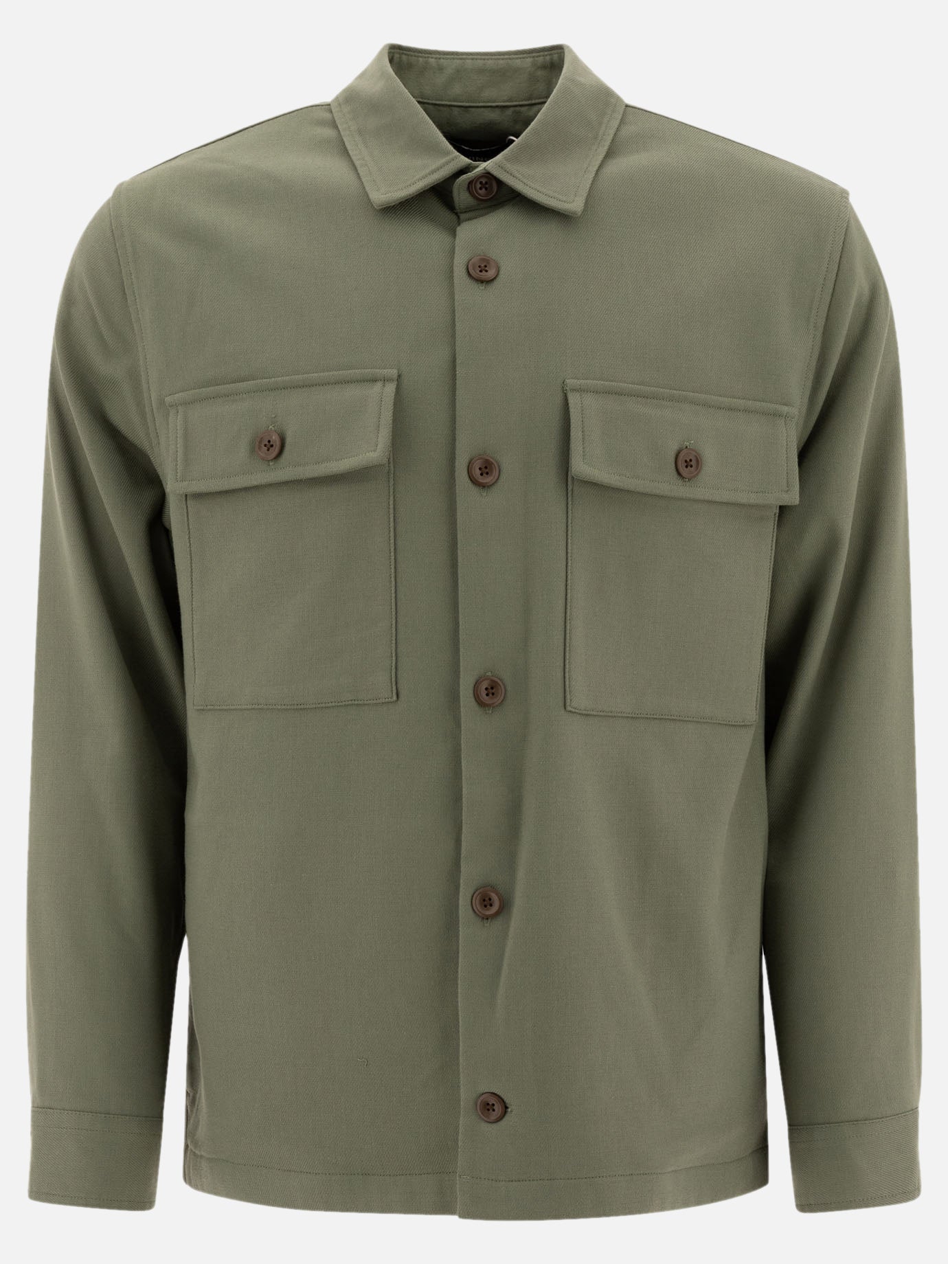 Overshirt jackets Solid colour  Green - Vince Men | PDP | VIETTI Online Store | Zoom-Modal
