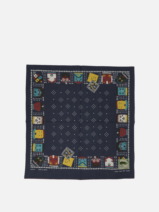 Silk scarves 100% cotton  Blue - KAPITAL Men | PLP | VIETTI Online Store 
