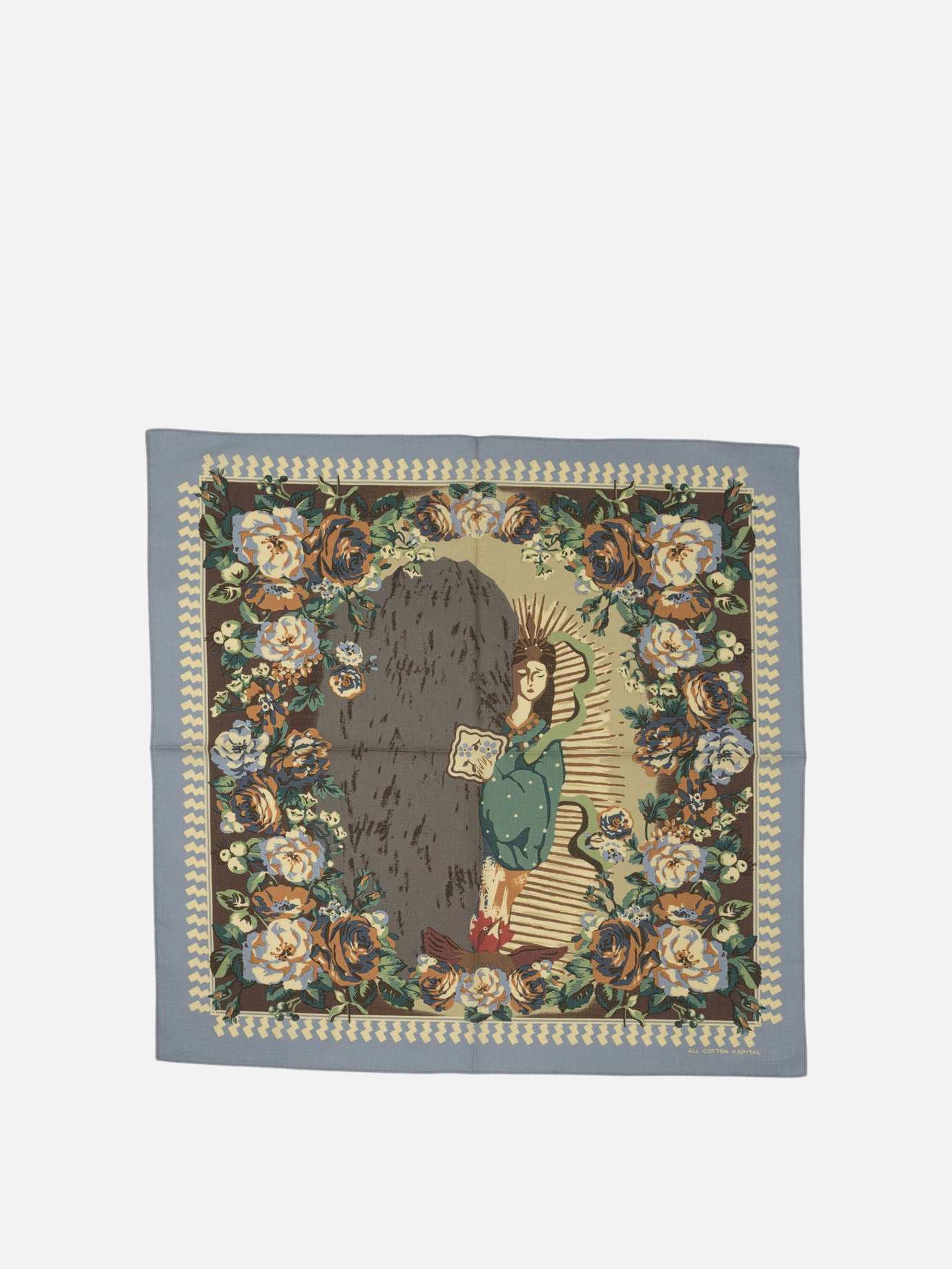 Silk scarves 100% cotton  Light blue - KAPITAL Men | PDP | VIETTI Online Store | thumbnail