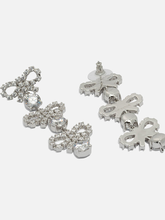 Earrings 60% brass 20% stainless steel 20% zirconia  Silver - Self-portrait Women | PLP | VIETTI Online Store | 2
