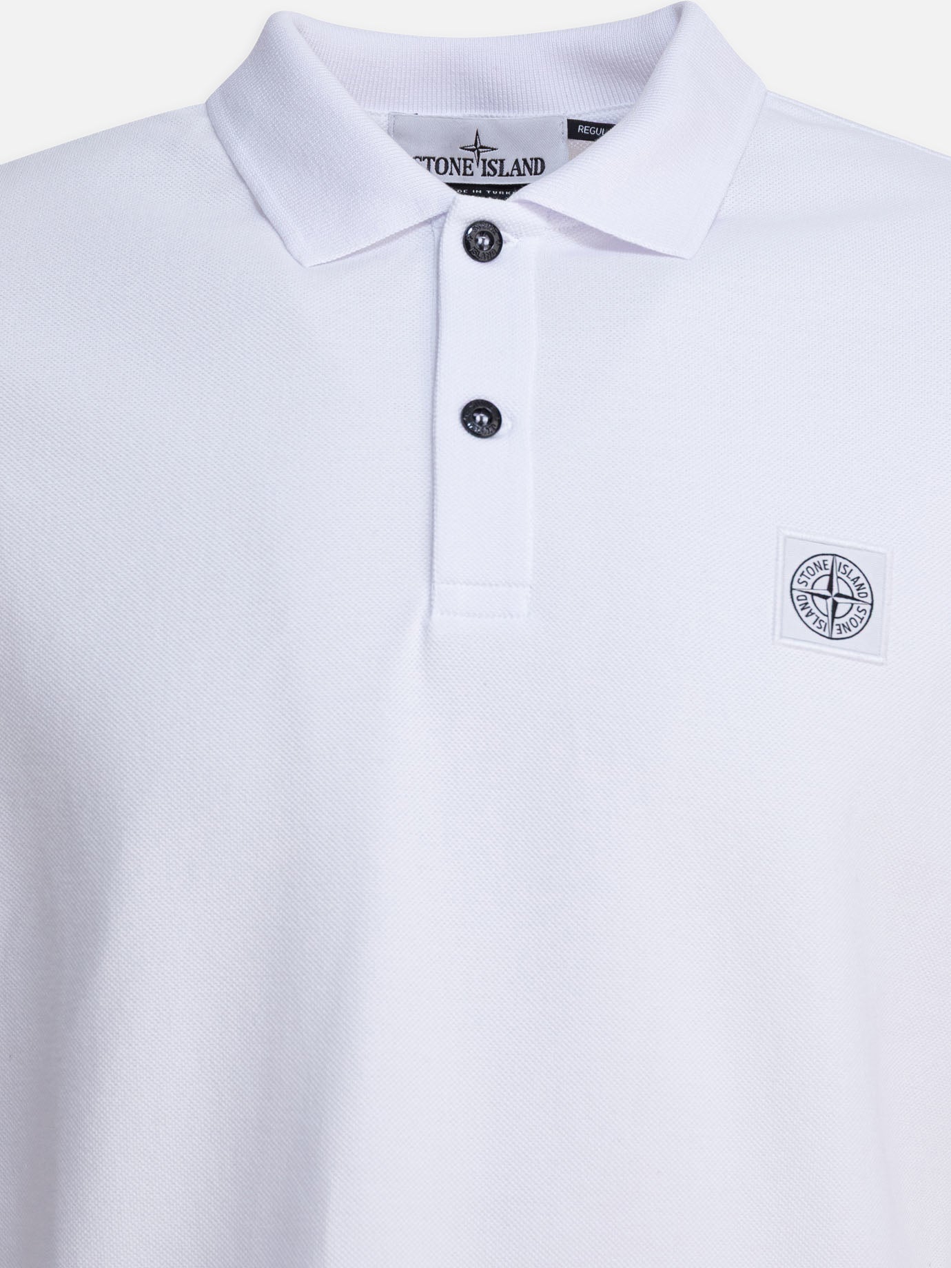 Polo shirts with buttons Logo  White - Stone Island Men | PDP | VIETTI Online Store | Zoom-Modal_3
