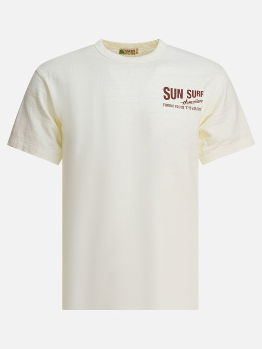 Crewneck t-shirts Logo  Beige - Sun Surf Men | PDP | VIETTI Online Store 
