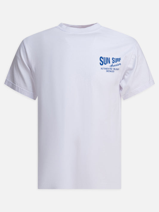 Crewneck t-shirts Logo  White - Sun Surf Men | PDP | VIETTI Online Store 
