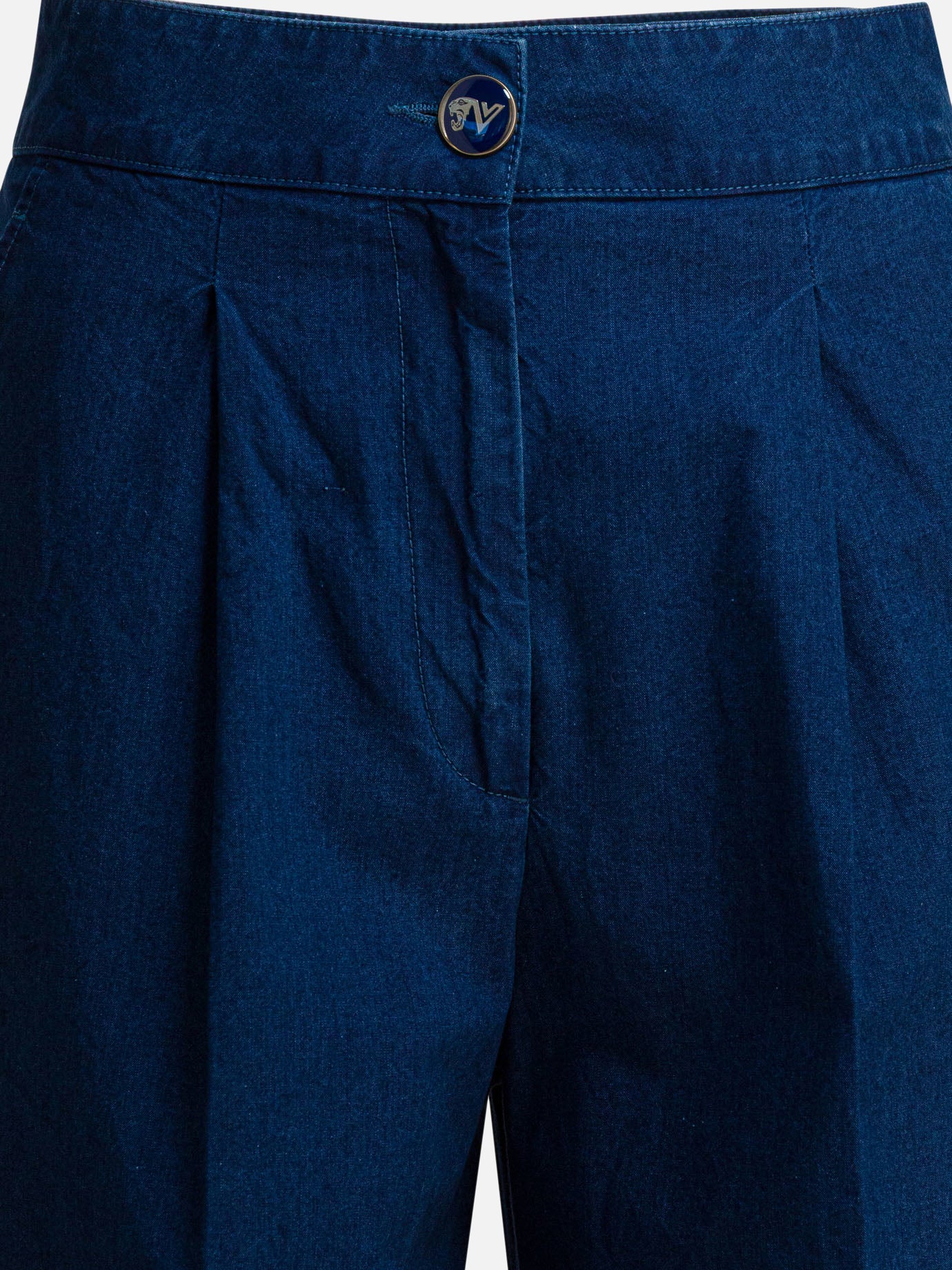 Wide-leg jeans Denim  Blue - Valentino Women | PDP | VIETTI Online Store | thumbnail_3