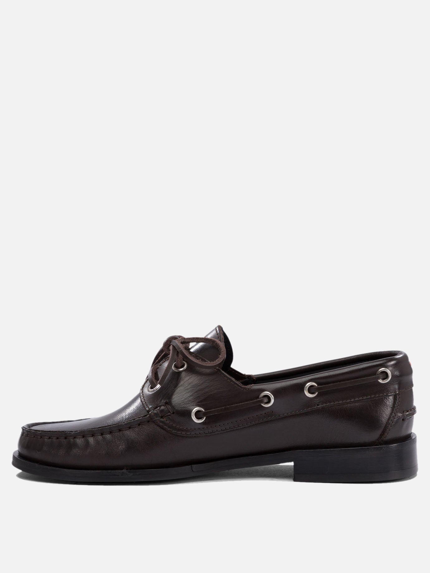Laced loafers 100% leather - 50% leather 50% rubber  Brown - Aeyde Women | PDP | VIETTI Online Store | thumbnail_3