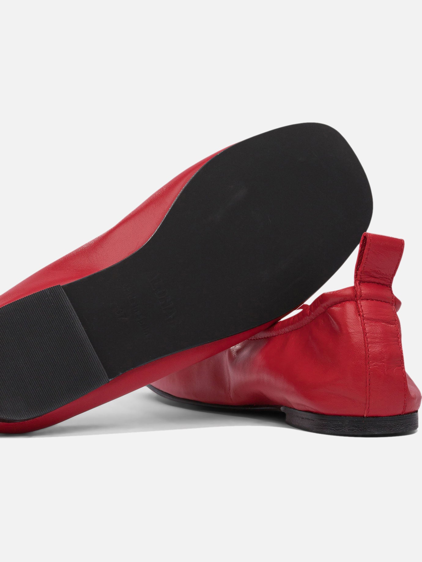 Classic ballet flats 100% leather  Red - Alohas Women | PDP | VIETTI Online Store | thumbnail_5