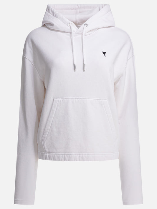 Hoodies Logo  White - Ami Paris Women | PLP | VIETTI Online Store 
