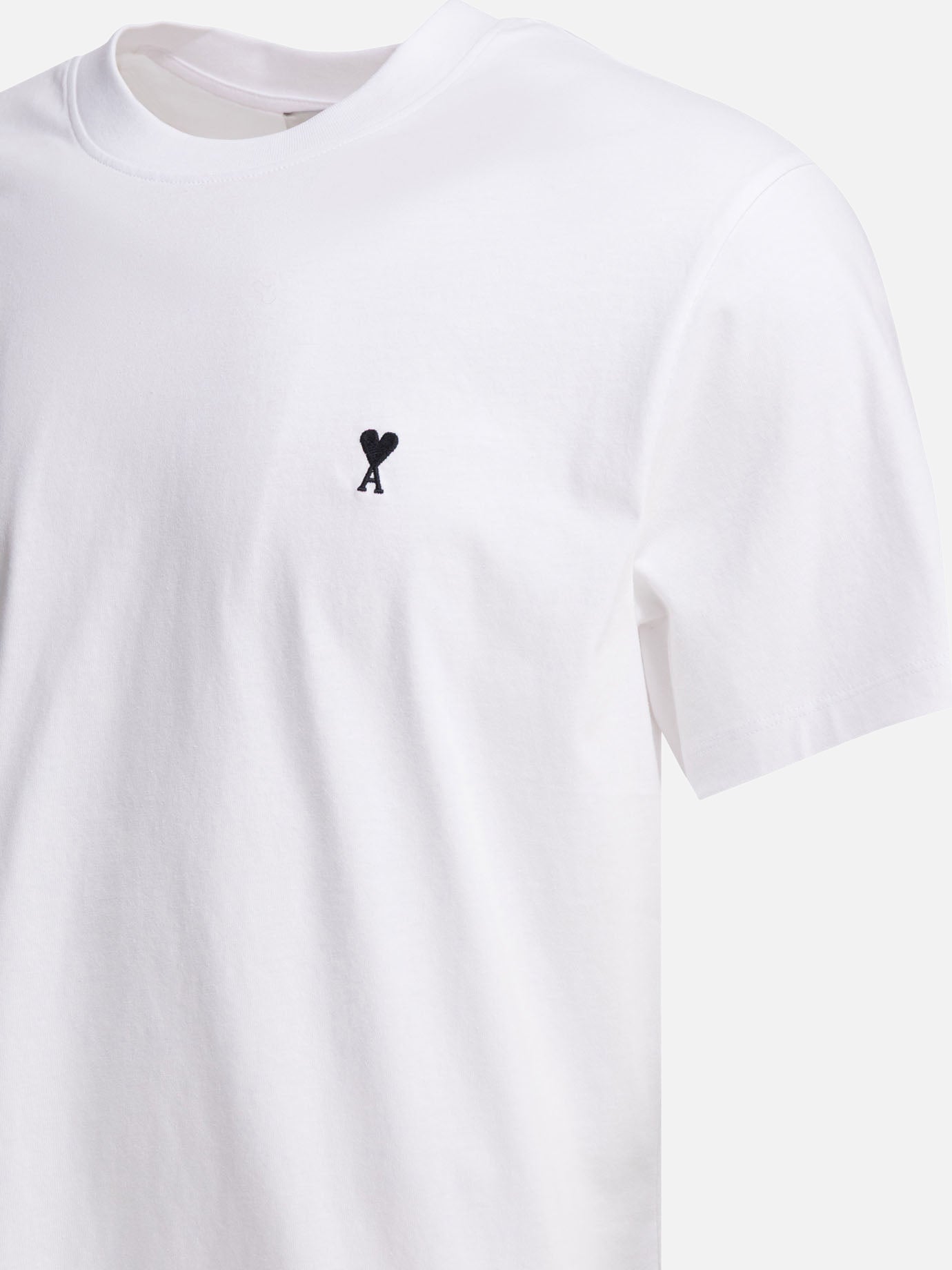 Crewneck t-shirts Logo  White - Ami Paris Men | PDP | VIETTI Online Store | Zoom-Modal_4
