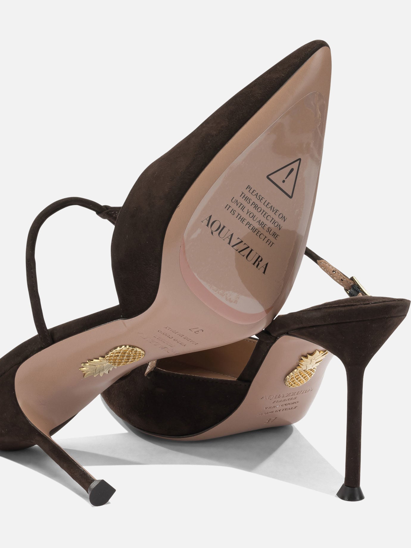 Mules 100% kid leather - 100% calf leather  Brown - Aquazzura Women | PDP | VIETTI Online Store | Zoom-Modal_5
