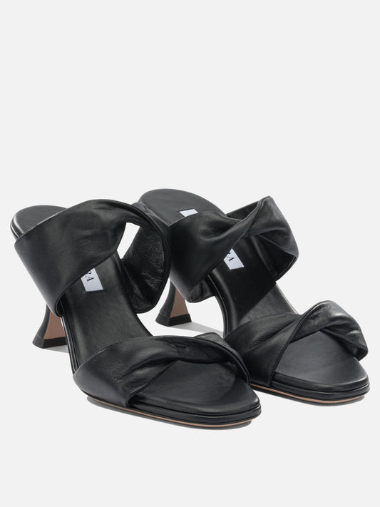 Heeled sandals 100% crossbred leather - 100% calf leather  Black - Aquazzura Women | PDP | VIETTI Online Store | 2
