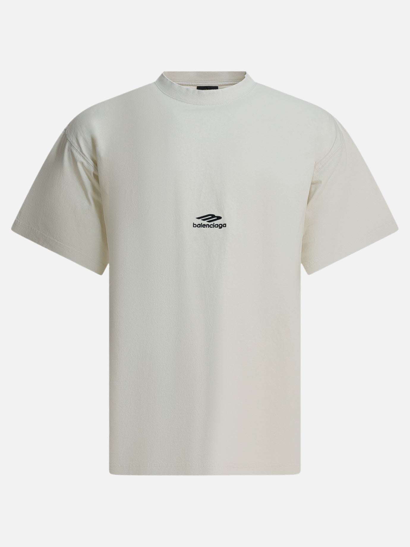 Crewneck t-shirts Logo  White - Balenciaga Men | PDP | VIETTI Online Store | Zoom-Modal
