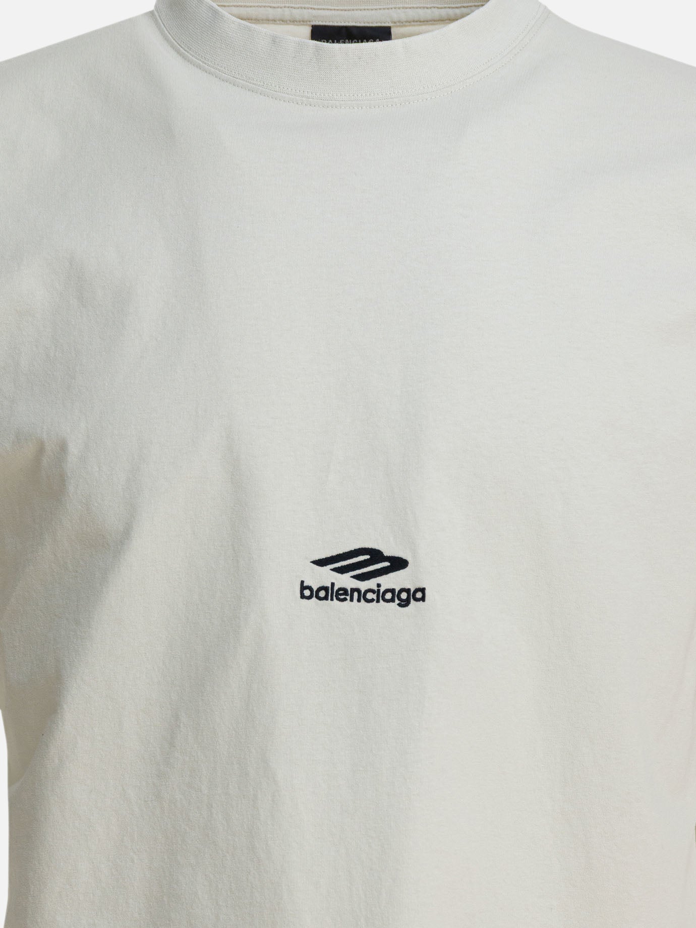 Crewneck t-shirts Logo  White - Balenciaga Men | PDP | VIETTI Online Store | Zoom-Modal_3
