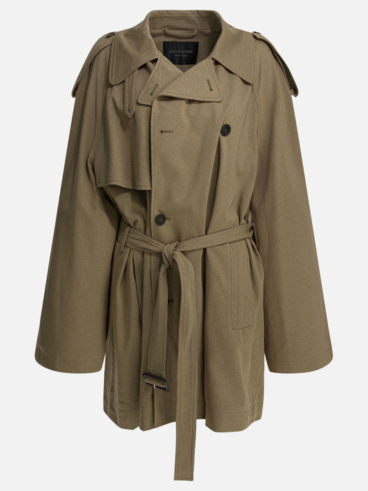Raincoats & Trench coats Solid colour  Beige - Balenciaga Women | PLP | VIETTI Online Store 
