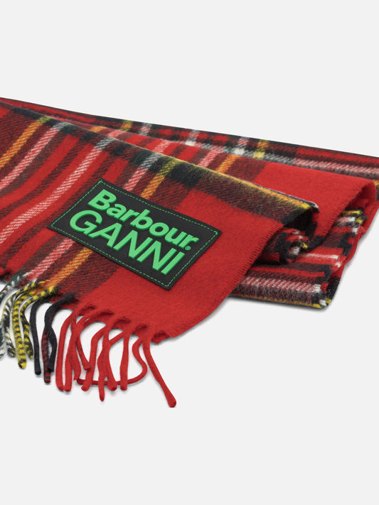 Fringed scarves 100% wool  Red - Barbour Women | PDP | VIETTI Online Store | 2
